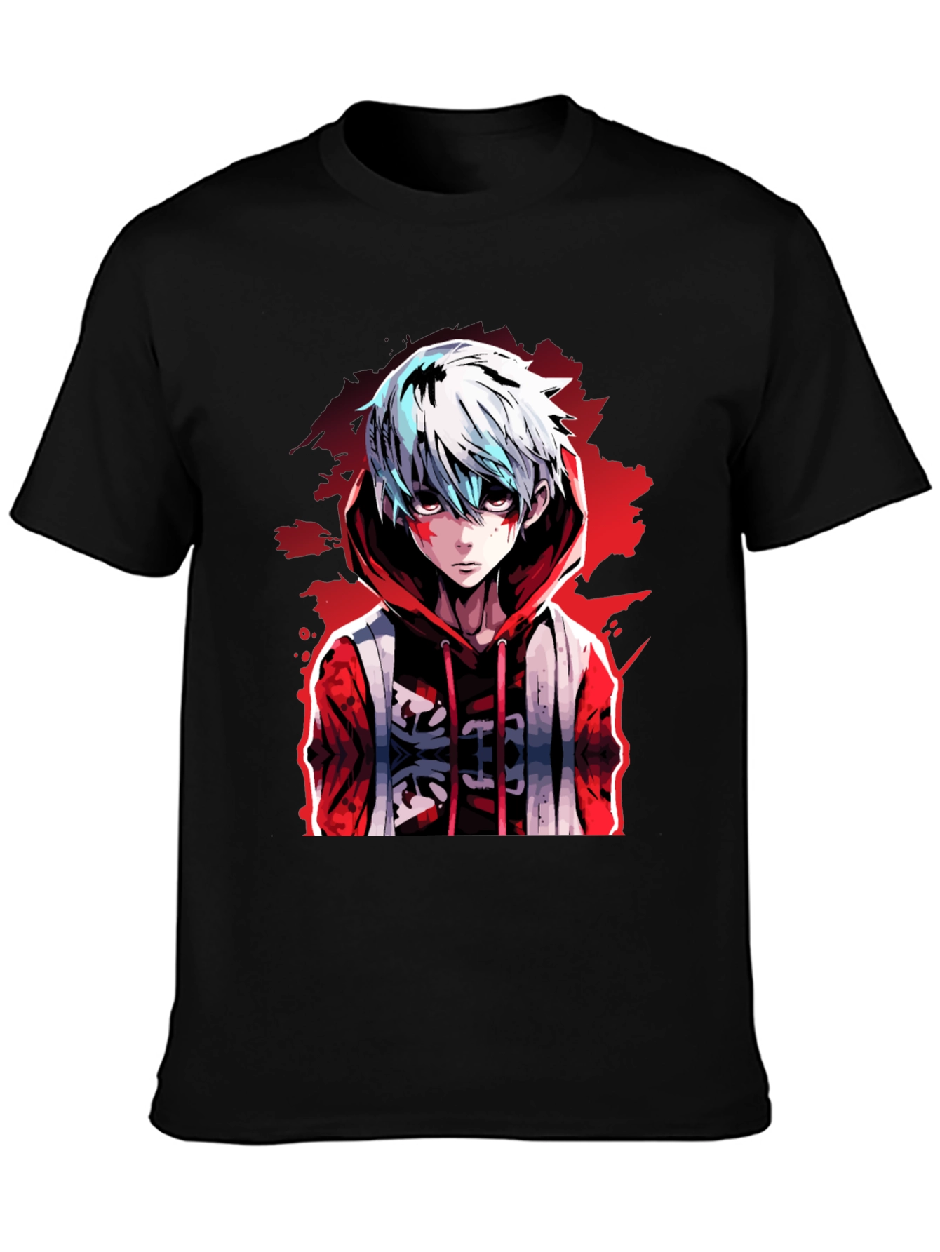 Anime Style Graphic Print Tee