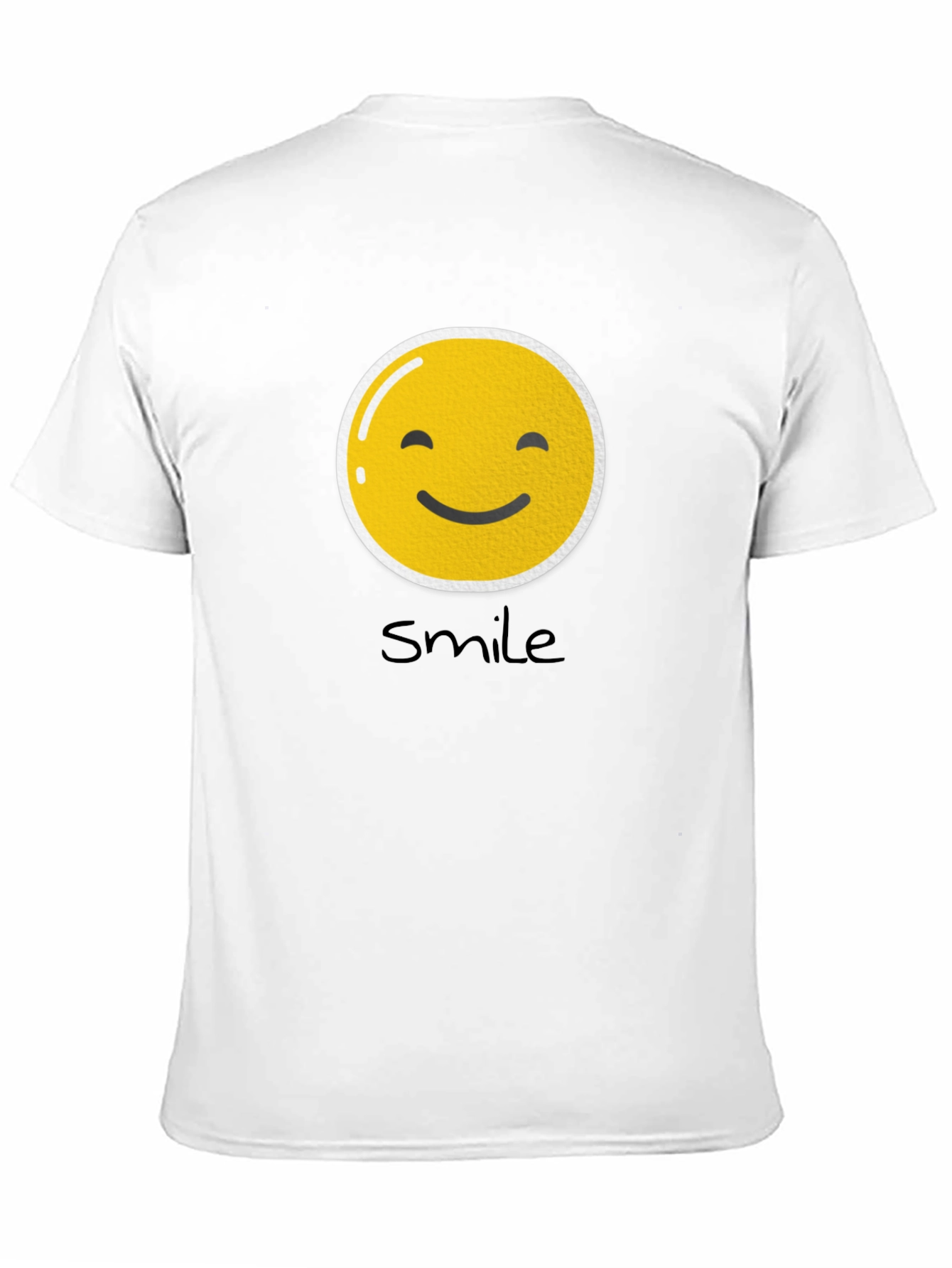 Smile Emoji Graphic Black T-Shirt