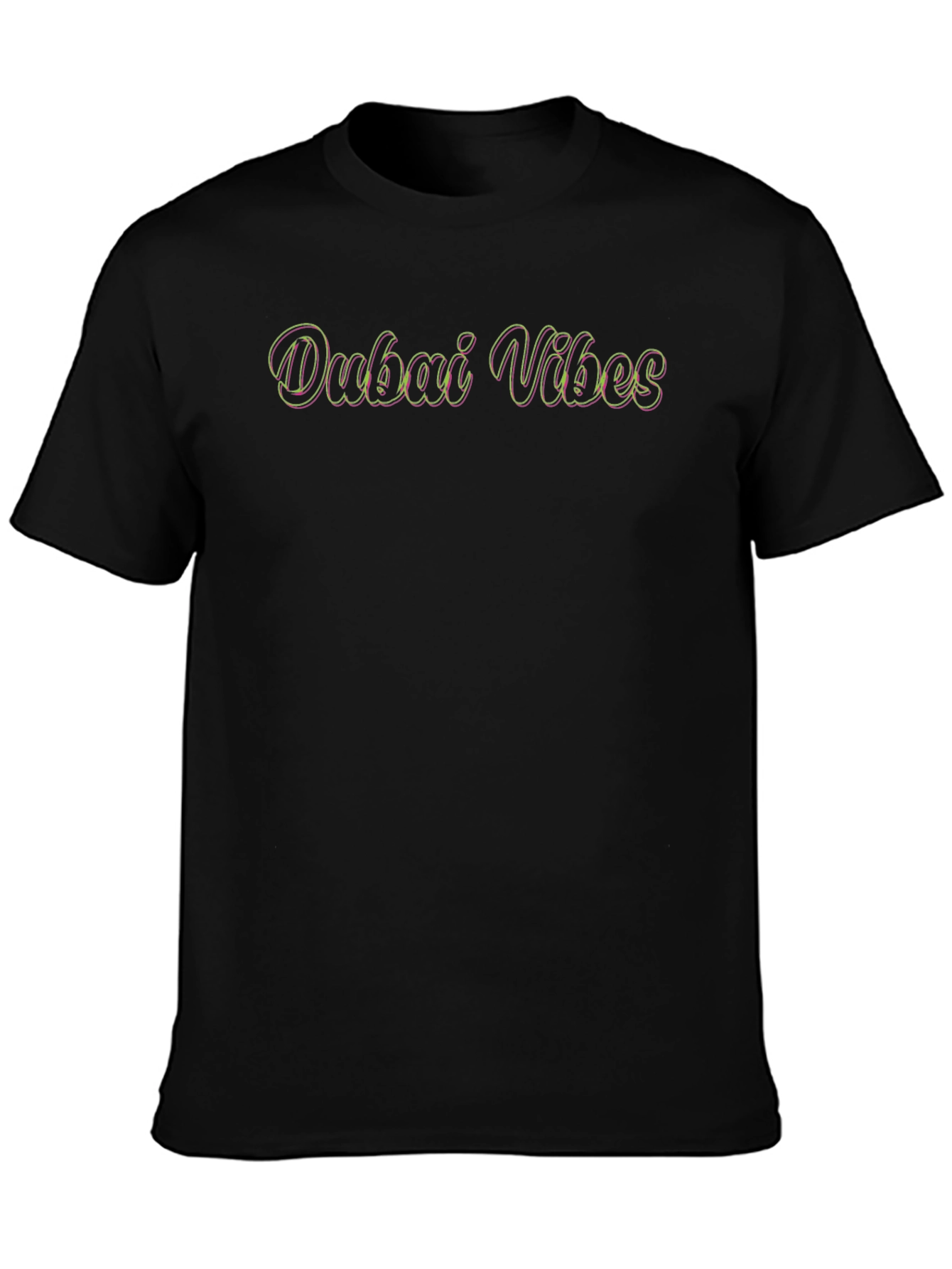 Dubai Vibes Graphic Tee - Black