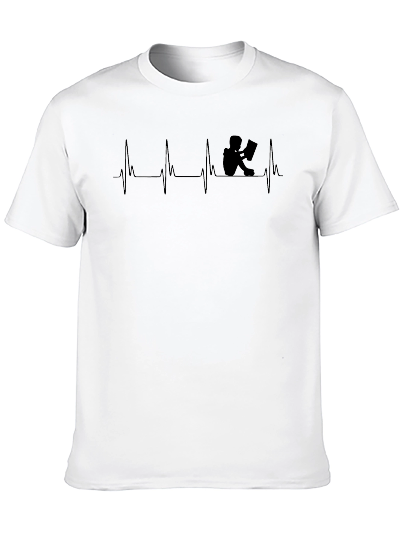 Book Lover Heartbeat T-Shirt