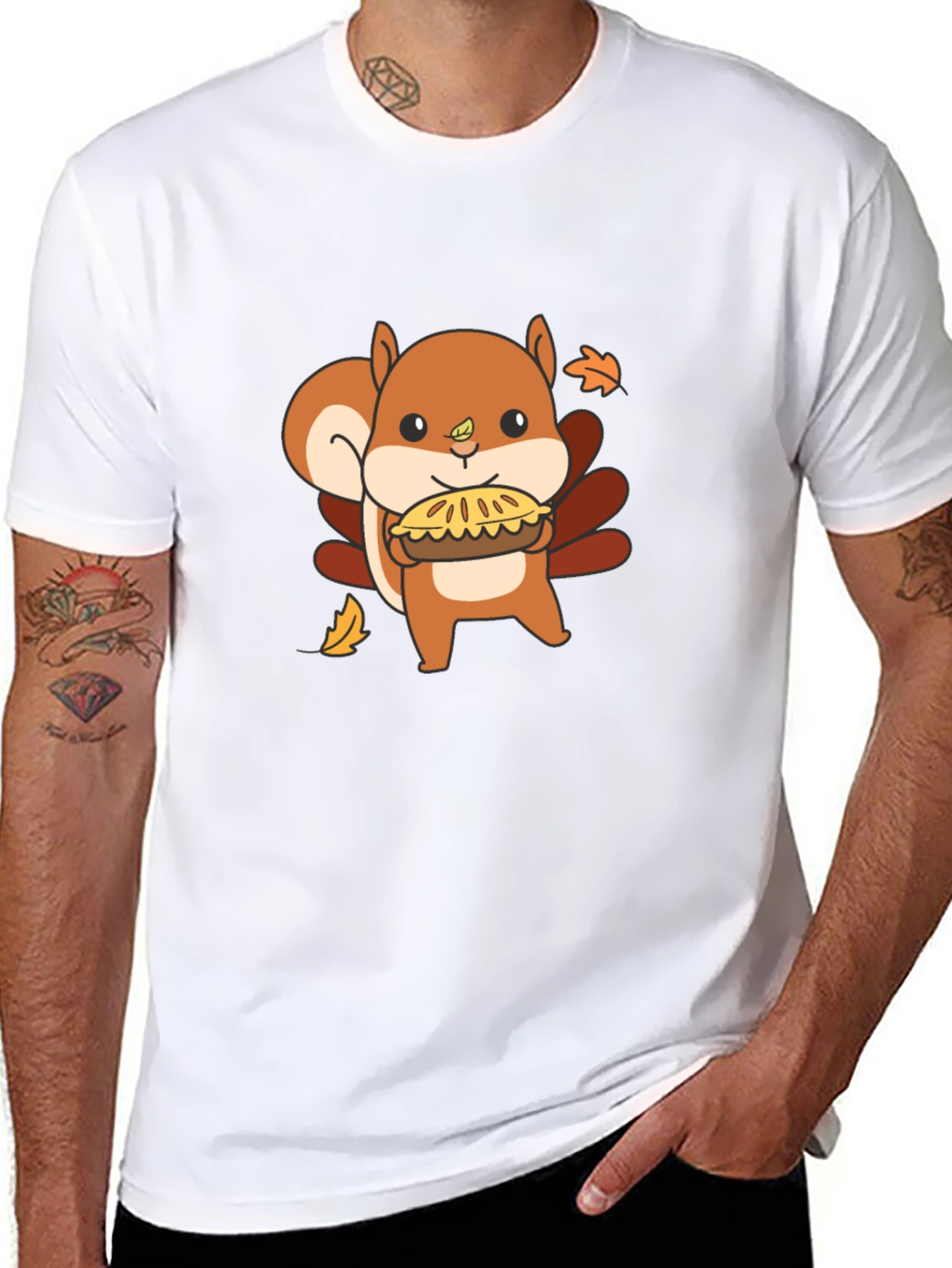 Cute Squirrel Pie Thanksgiving T-Shirt