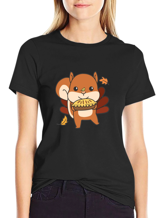 Cute Squirrel Pie Thanksgiving T-Shirt