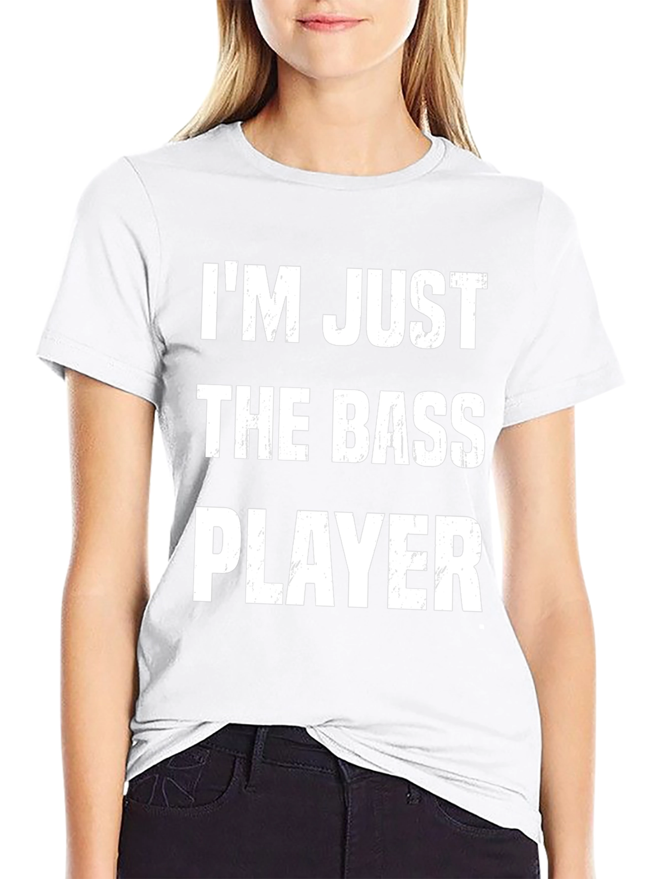 Im Just The Bass Player T-Shirt Funny Musician Tee