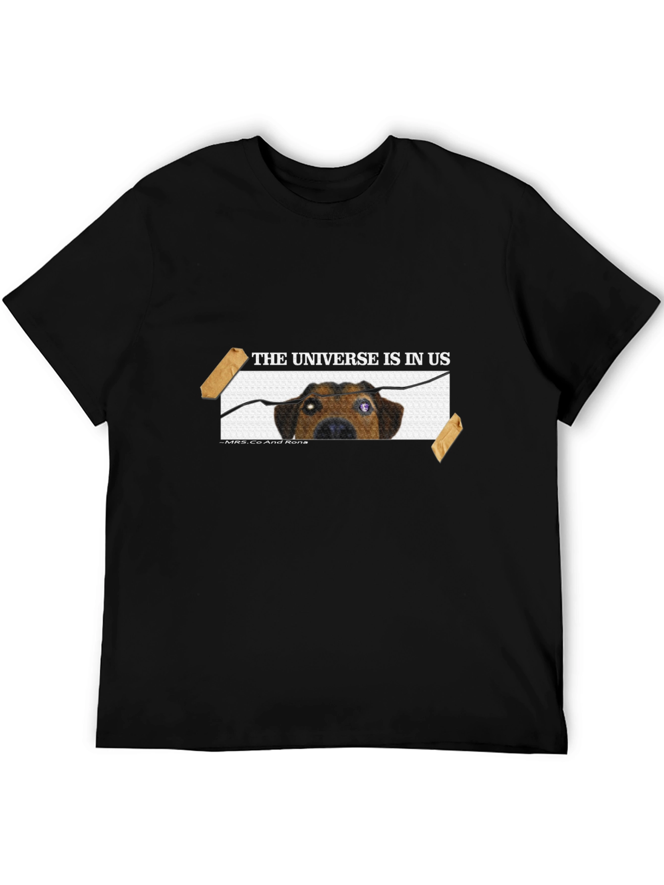 Dog in Universe T-Shirt - Unique Graphic Tee