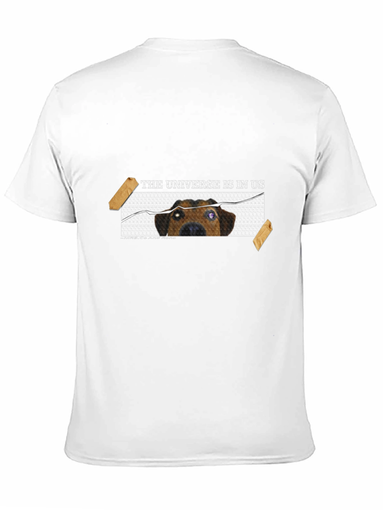 Dog in Universe T-Shirt - Unique Graphic Tee