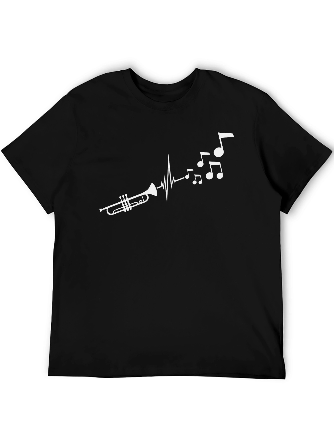 Trumpet Music Heartbeat T-Shirt - Musician Graphic Tee