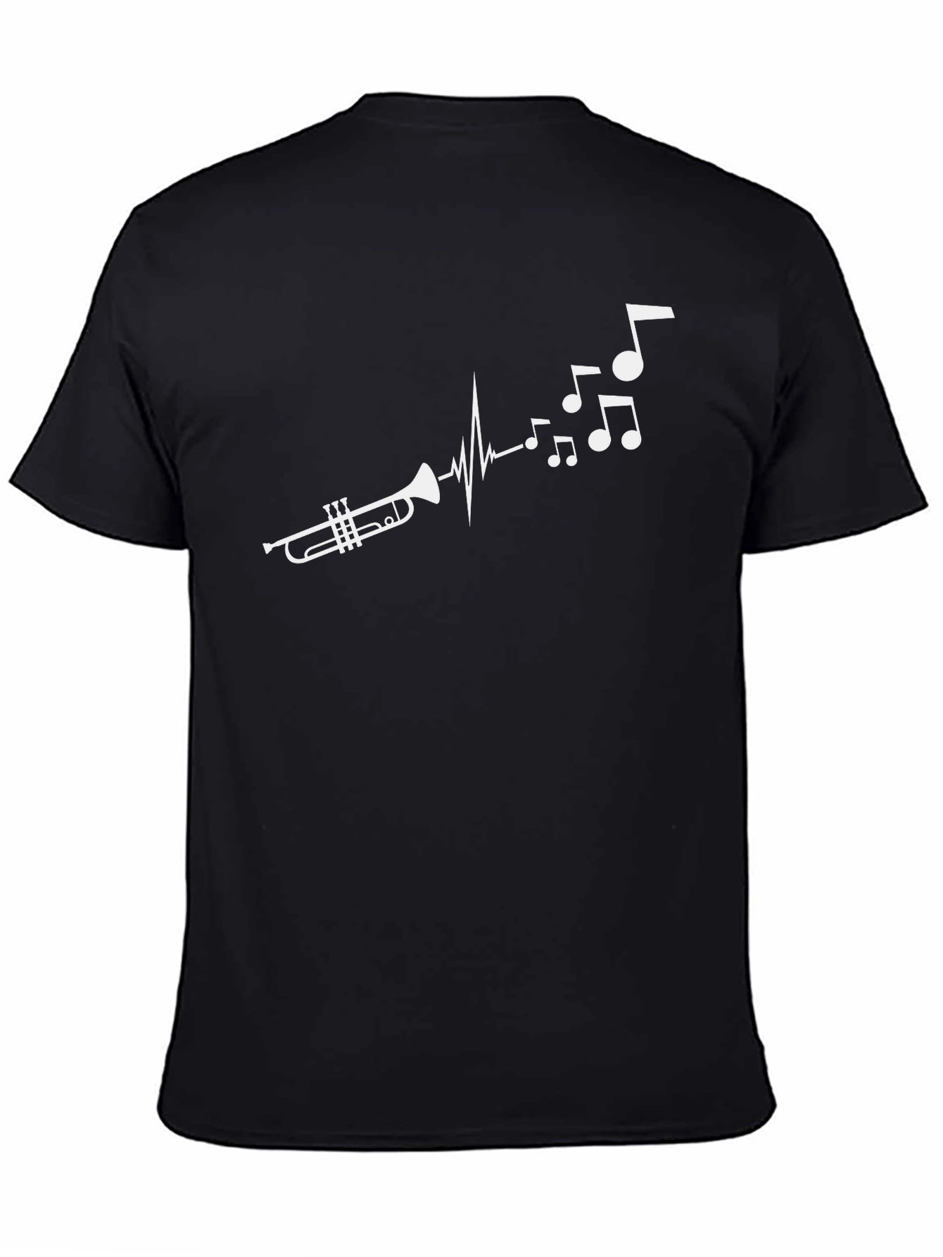 Trumpet Music Heartbeat T-Shirt - Musician Graphic Tee
