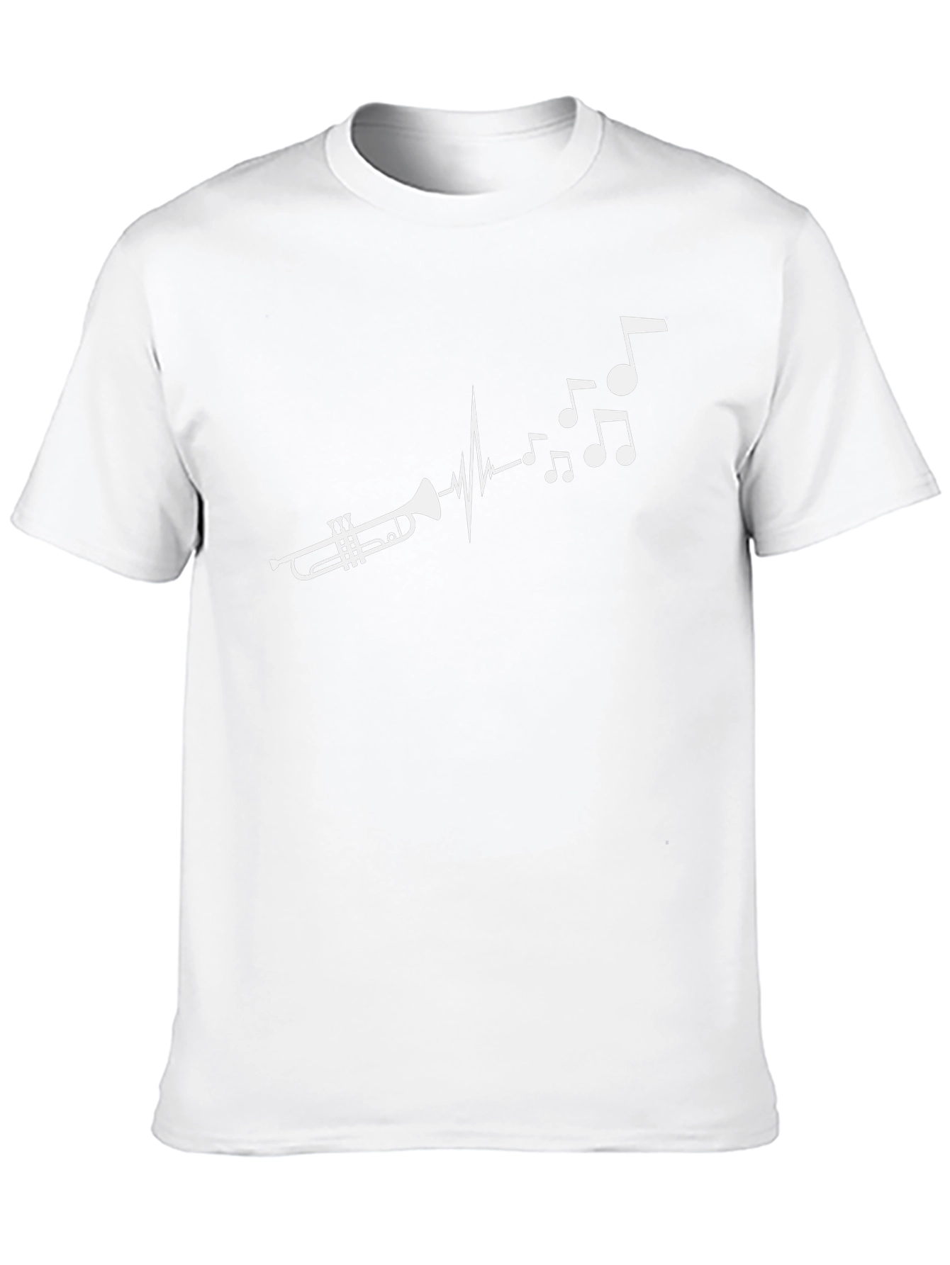 Trumpet Music Heartbeat T-Shirt - Musician Graphic Tee
