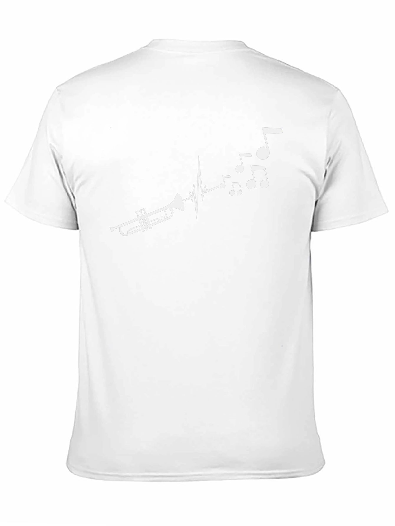 Trumpet Music Heartbeat T-Shirt - Musician Graphic Tee