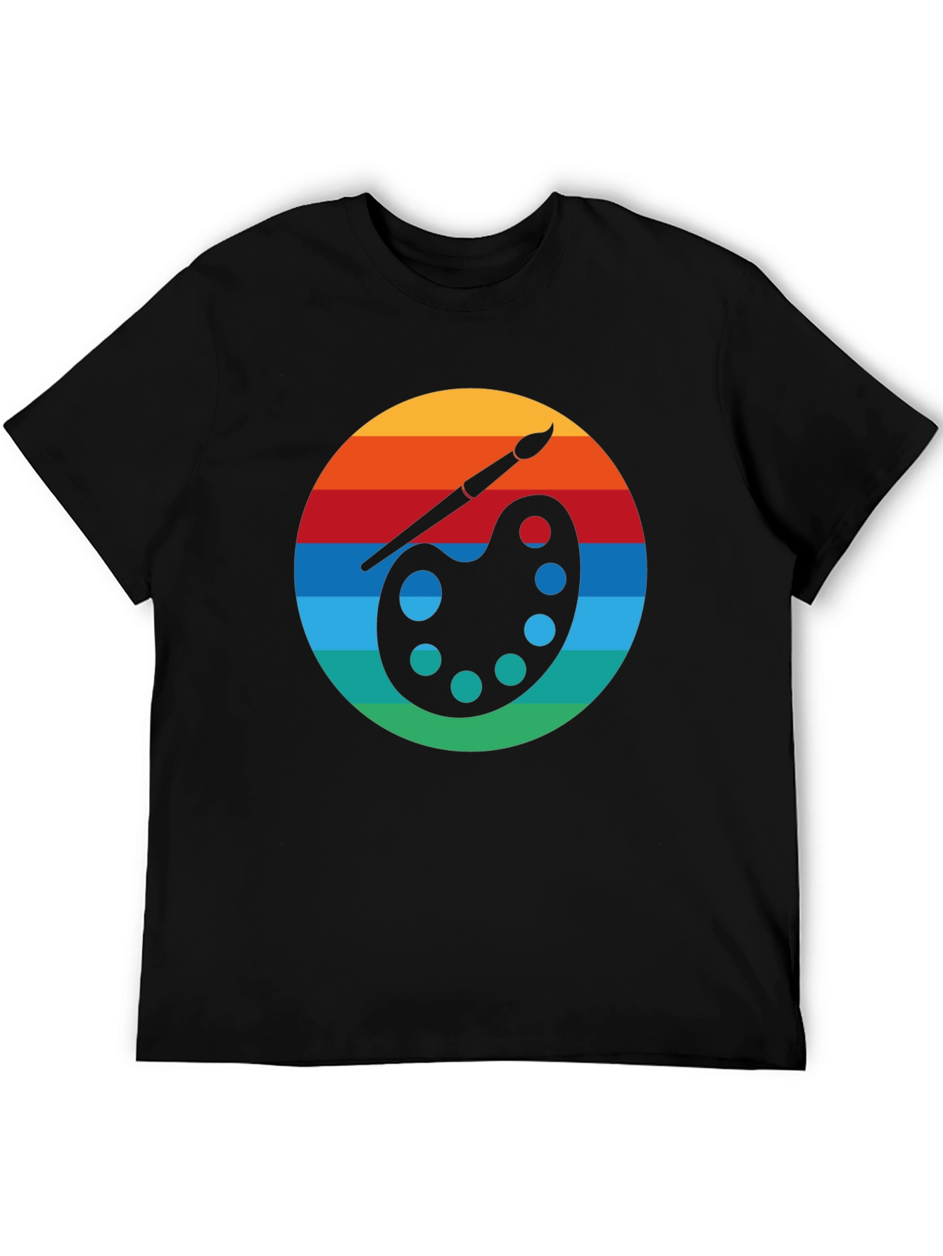 Retro Artist Palette Graphic T-Shirt