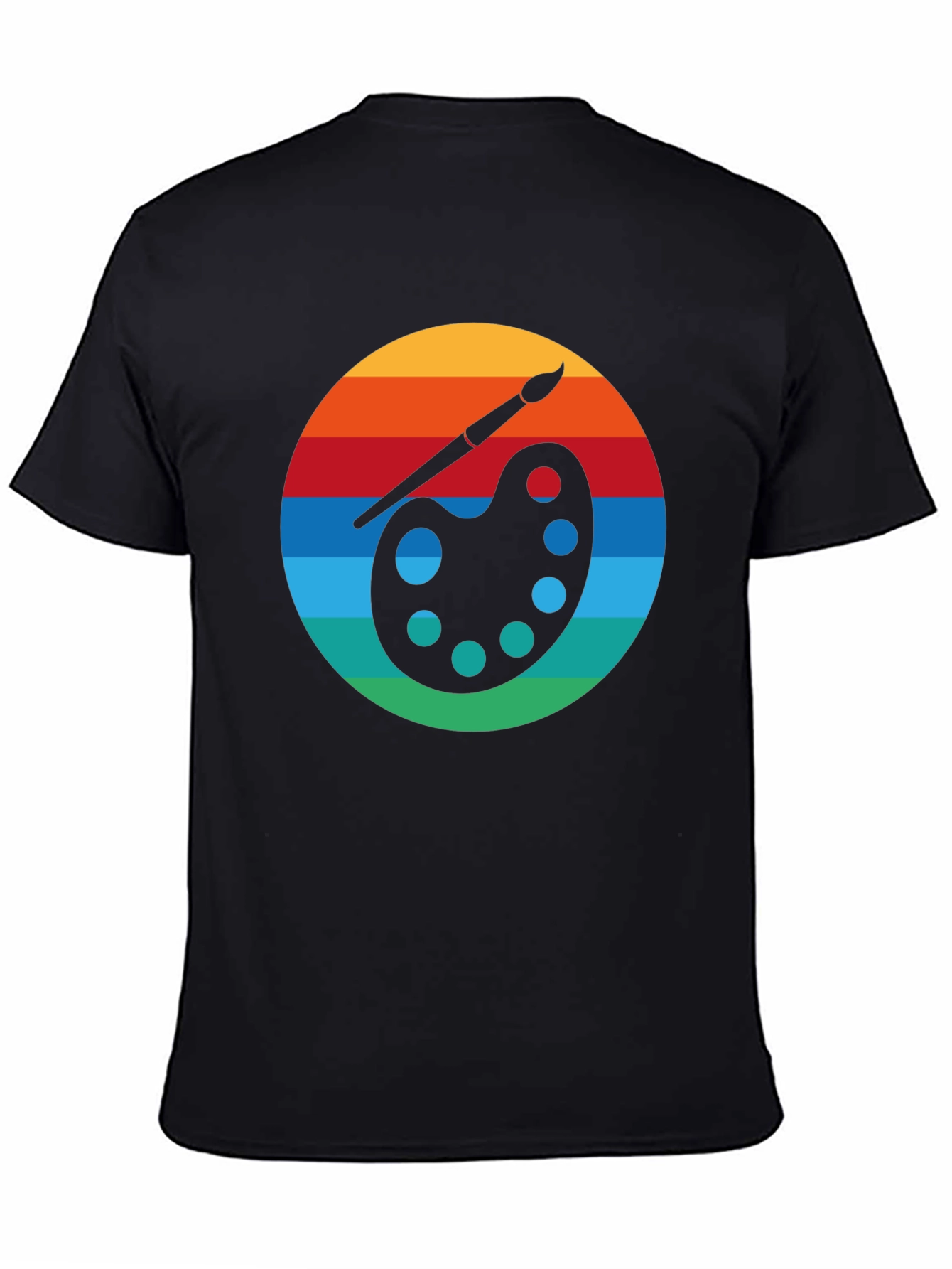 Retro Artist Palette Graphic T-Shirt