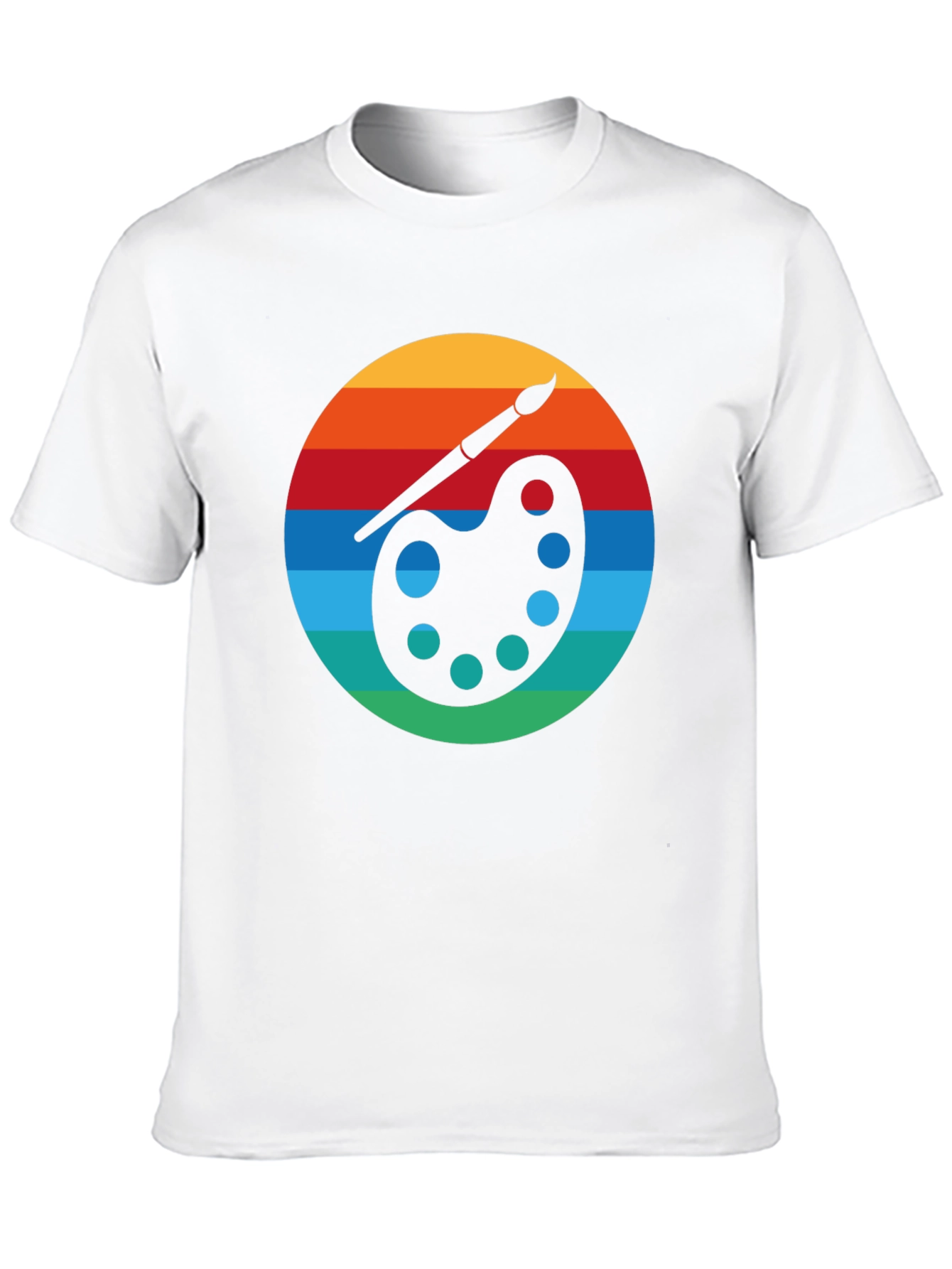 Retro Artist Palette Graphic T-Shirt