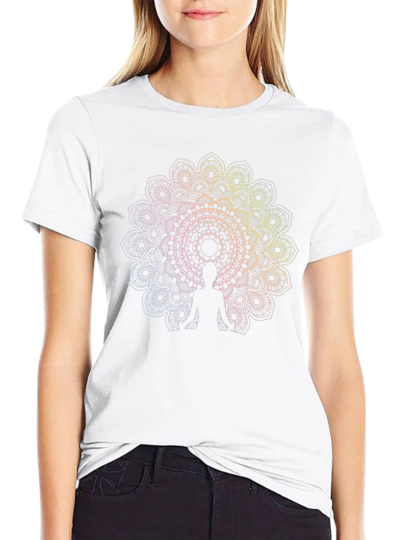 Mandala Meditation Black Tee