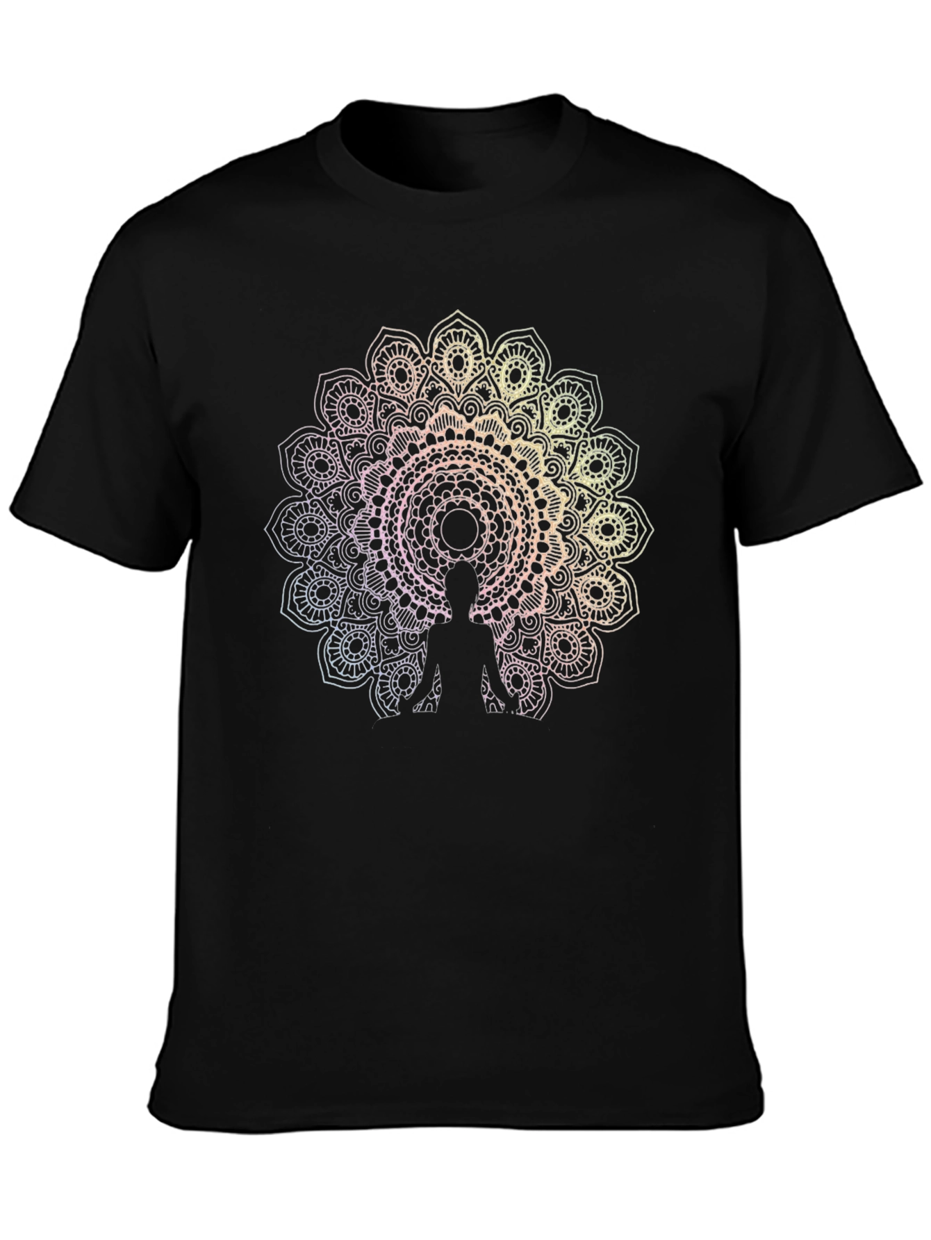 Mandala Meditation Black Tee