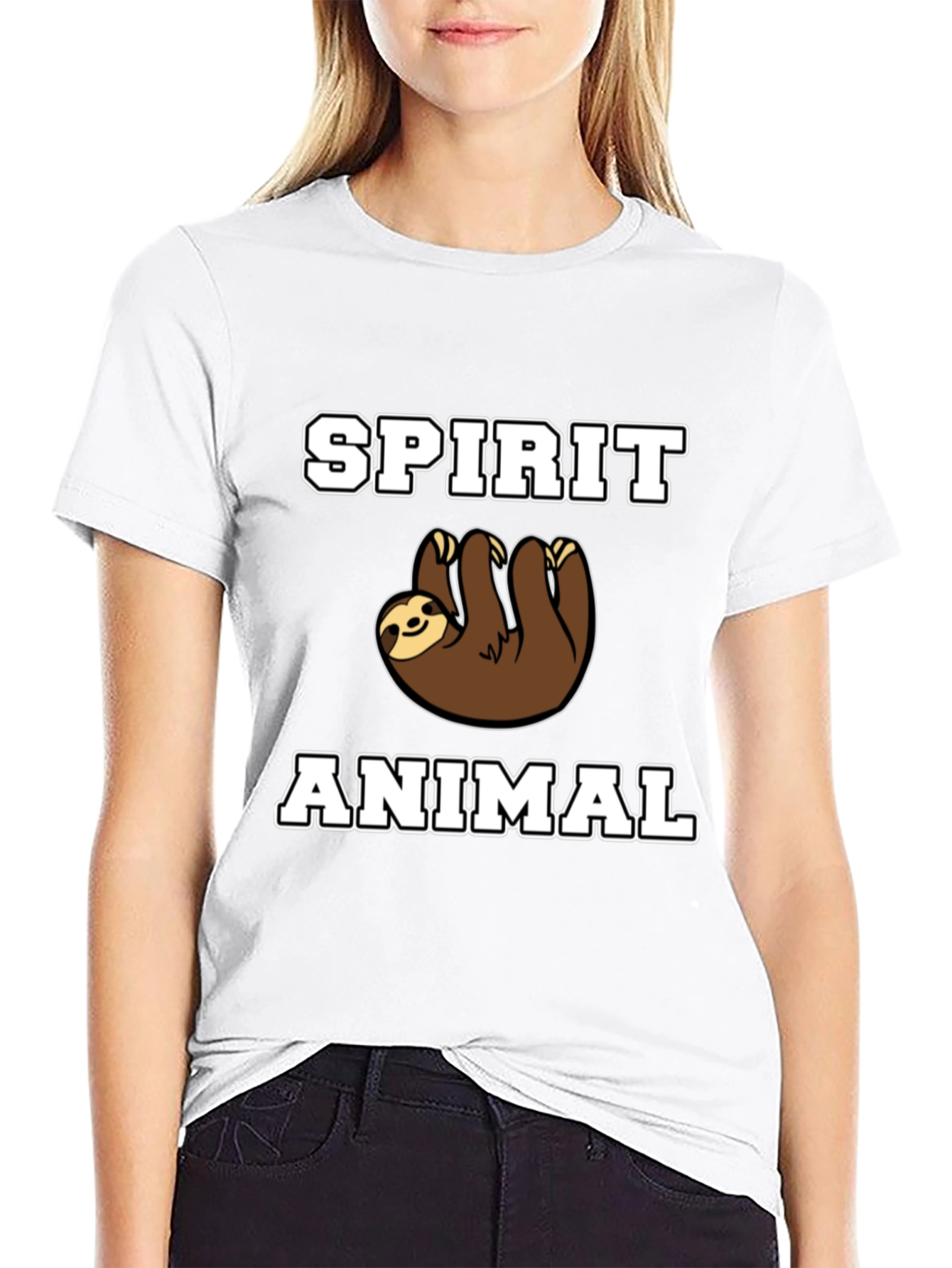 Spirit Animal Sloth Graphic T-Shirt
