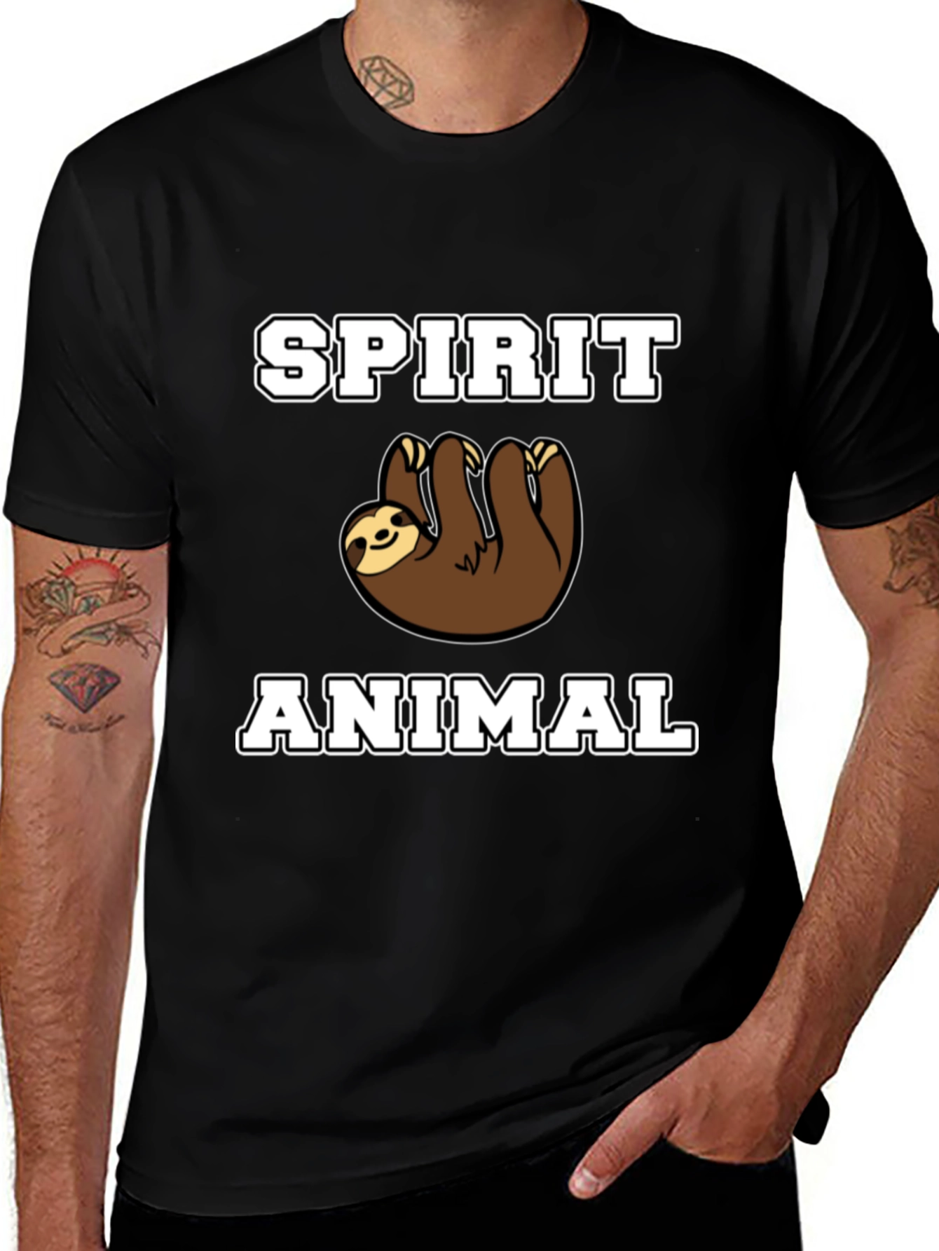 Spirit Animal Sloth Graphic T-Shirt