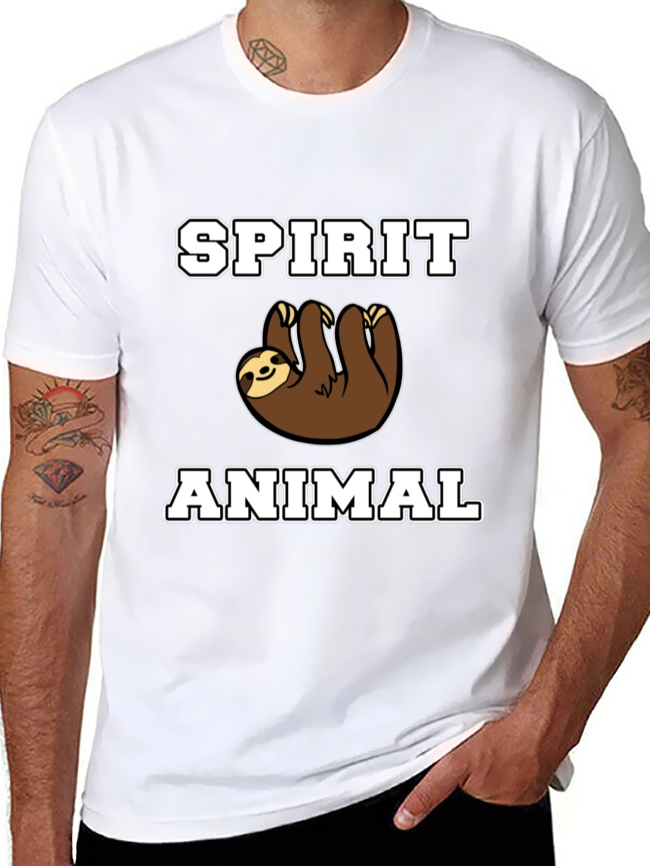 Spirit Animal Sloth Graphic T-Shirt