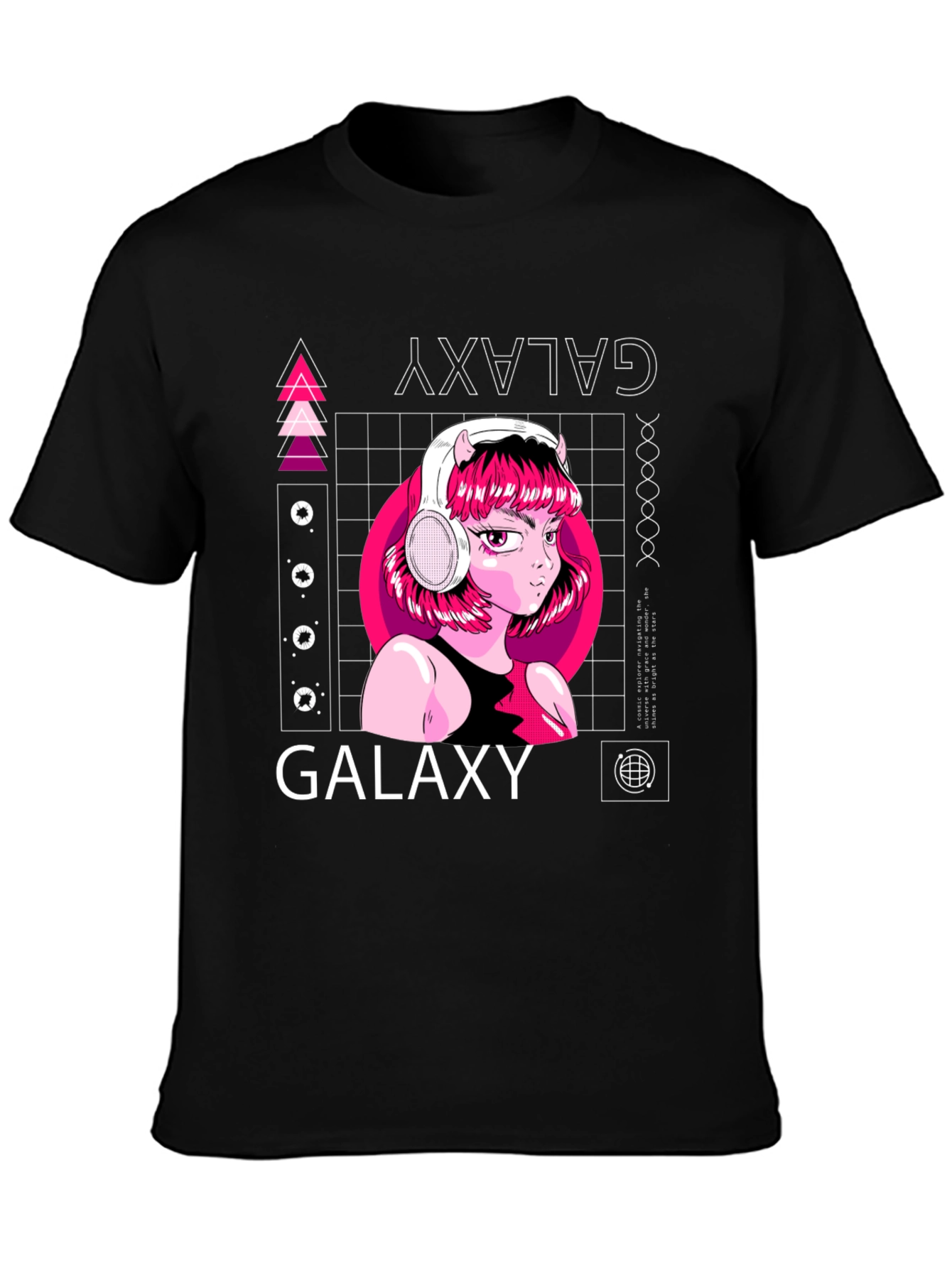 Galaxy Anime Girl Graphic Tee
