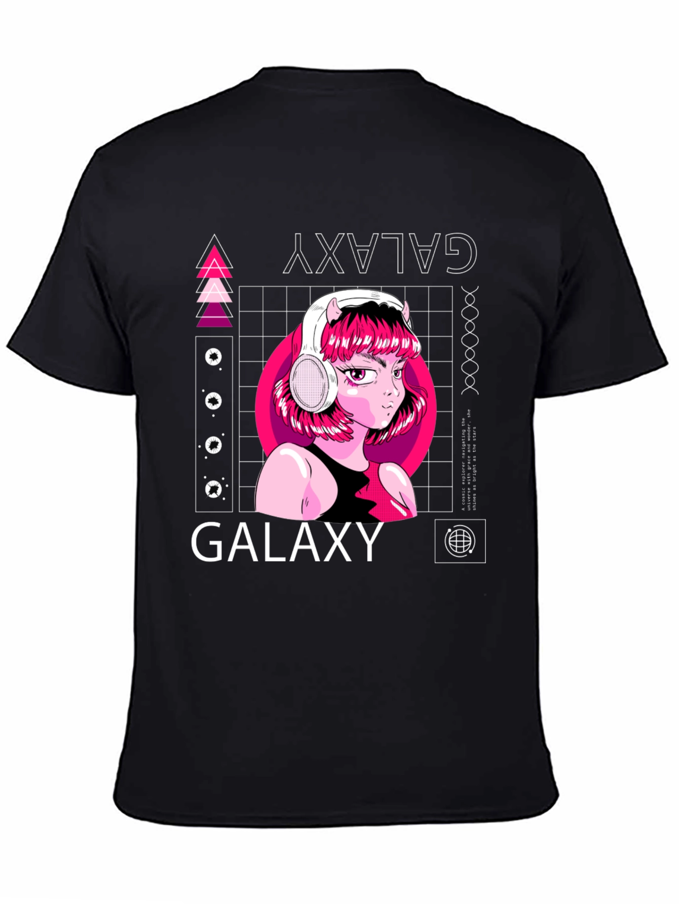 Galaxy Anime Girl Graphic Tee