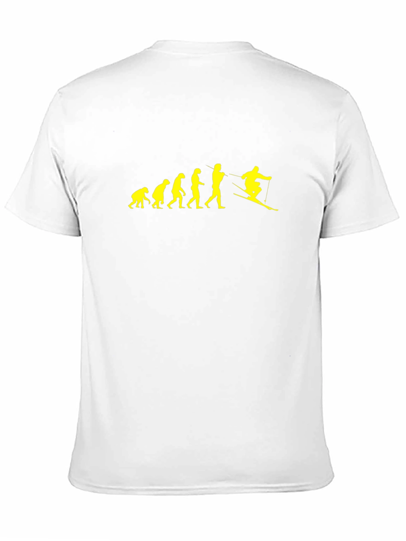 Evolution of Skiing T-Shirt - Black Cotton Tee