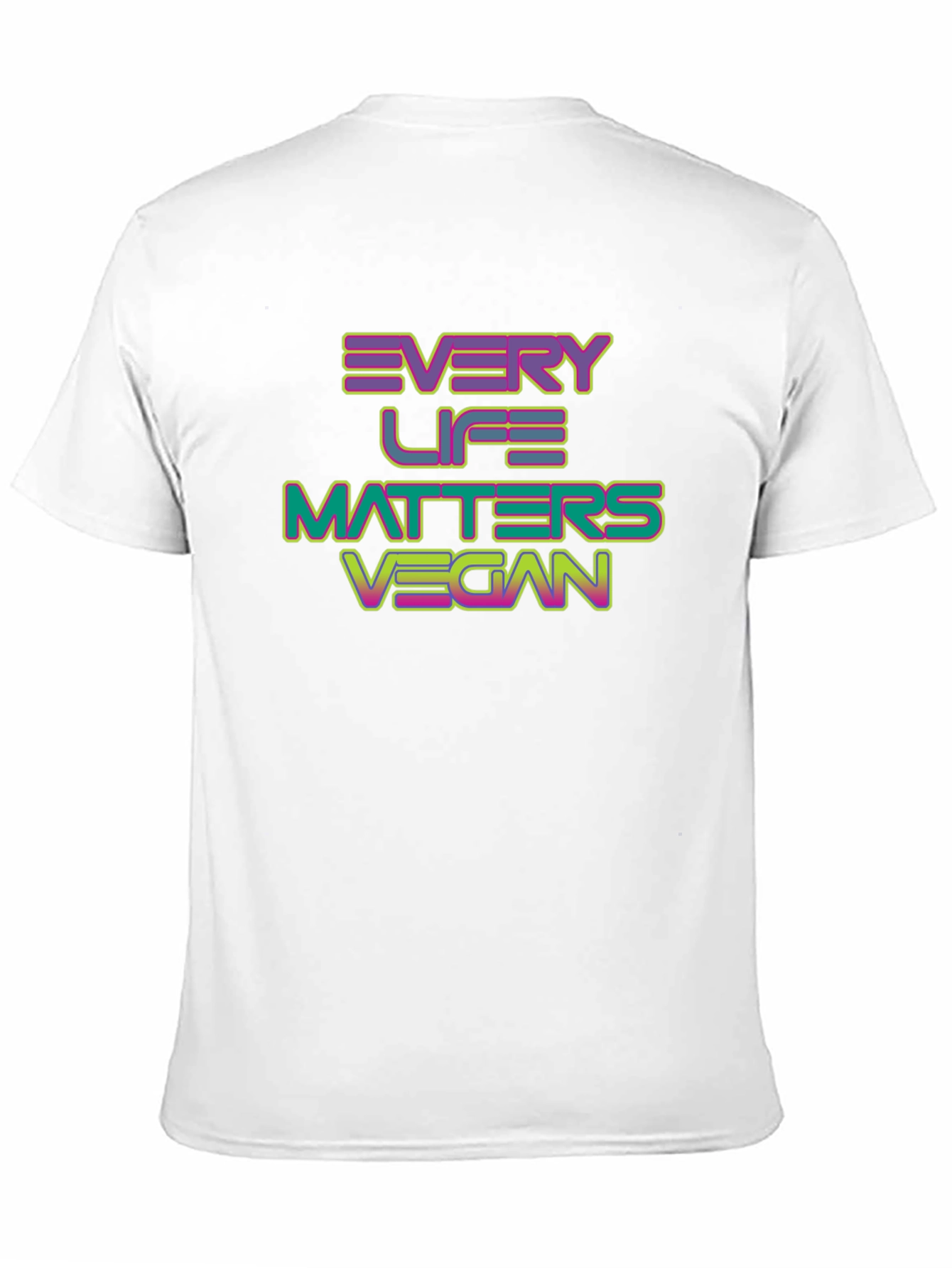 Every Life Matters Vegan T-Shirt - Black