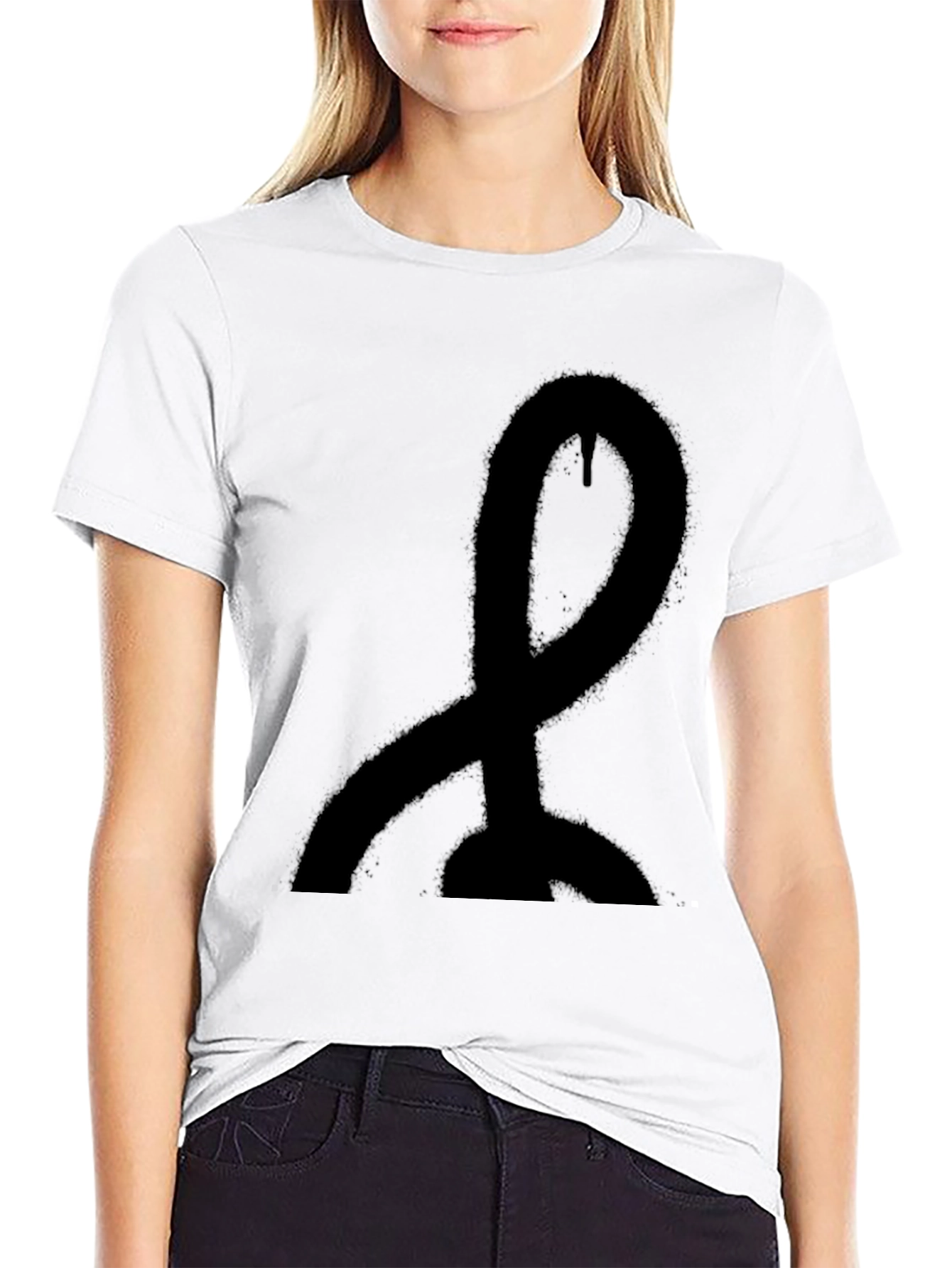 Statement Black Graphic Tee - Modern Style