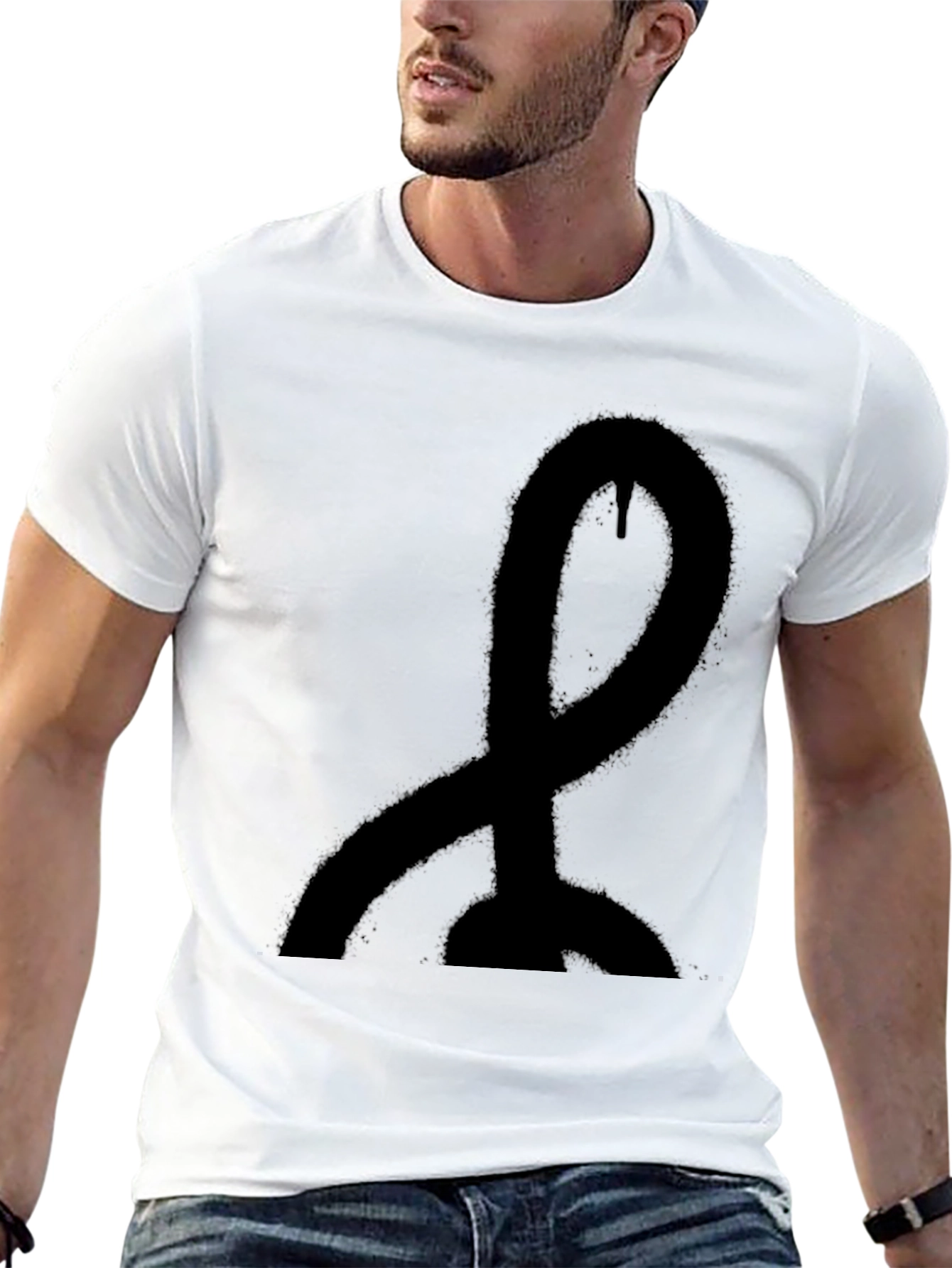 Statement Black Graphic Tee - Modern Style