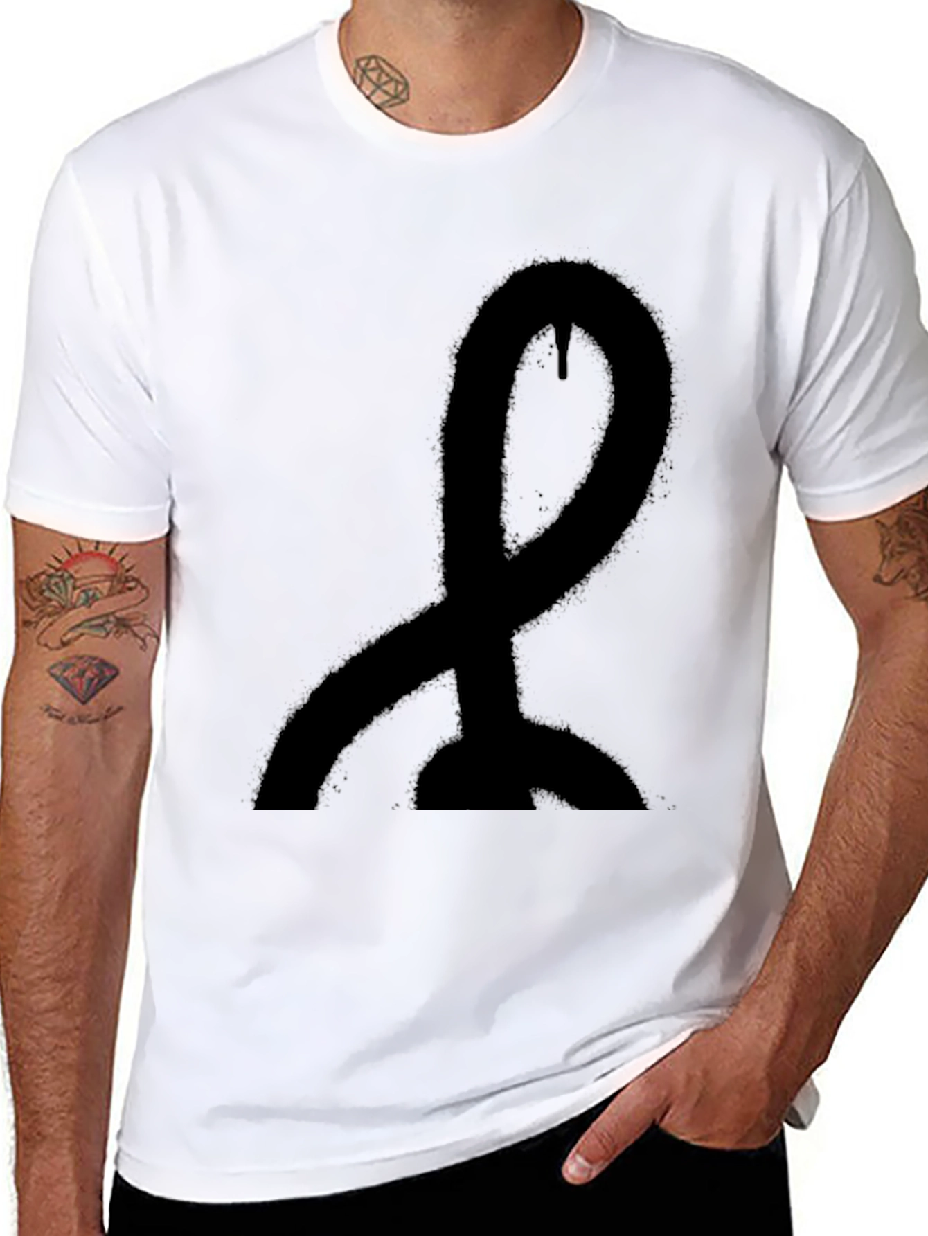 Statement Black Graphic Tee - Modern Style