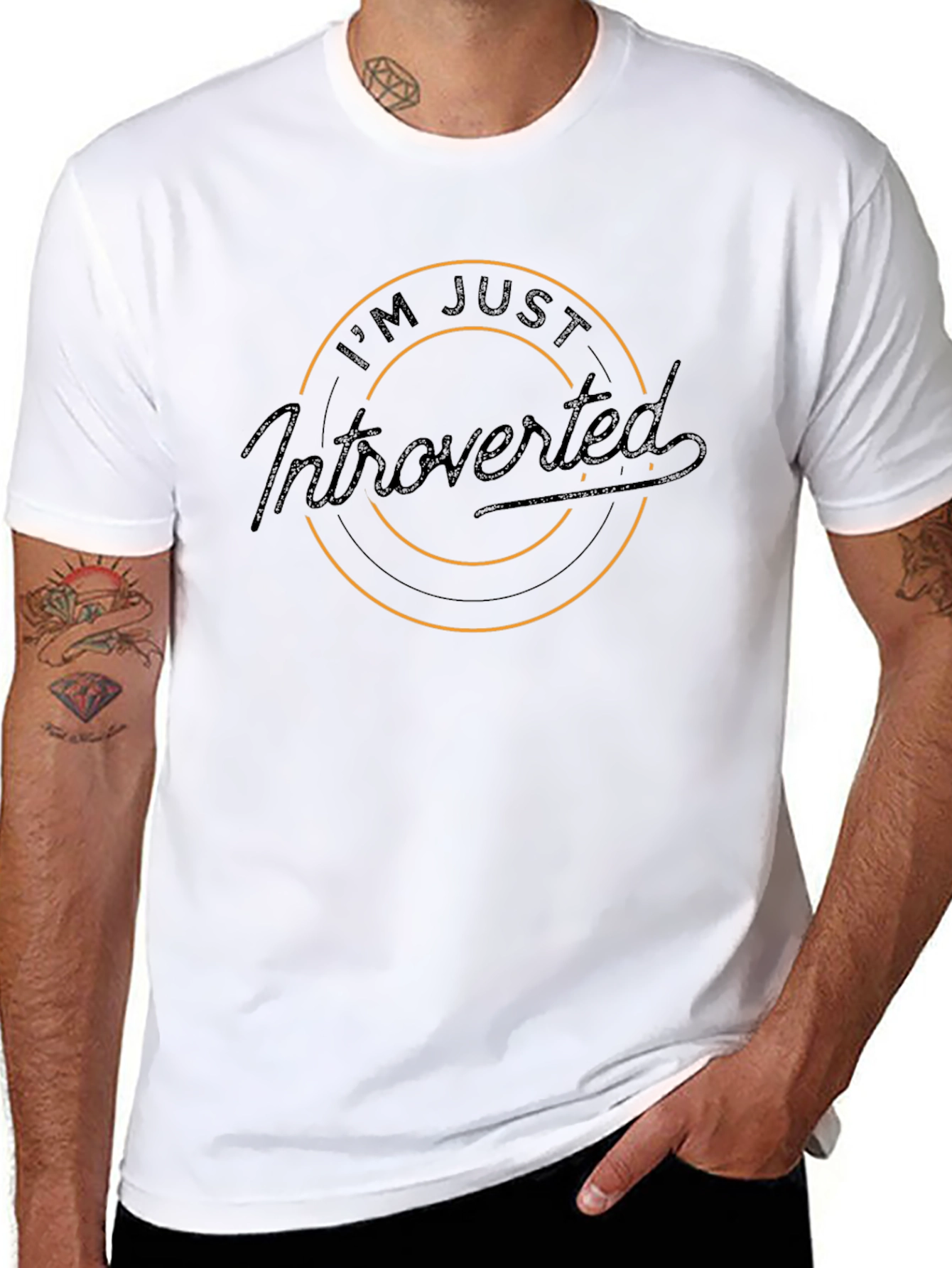 Introverted Graphic T-Shirt - Casual Wear