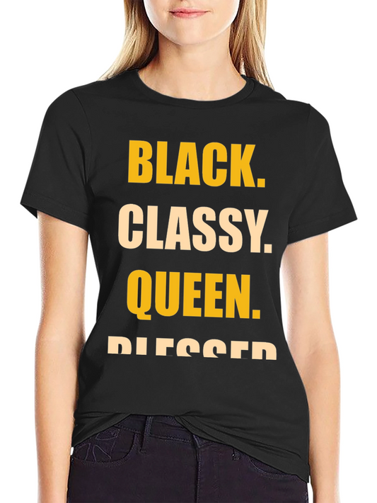 Black Classy Queen T-Shirt
