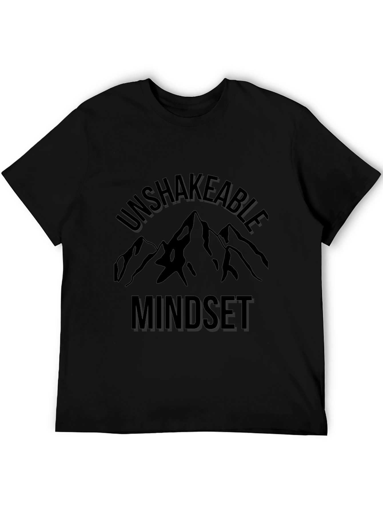 Unshakeable Mindset Mountain Graphic Tee - Black