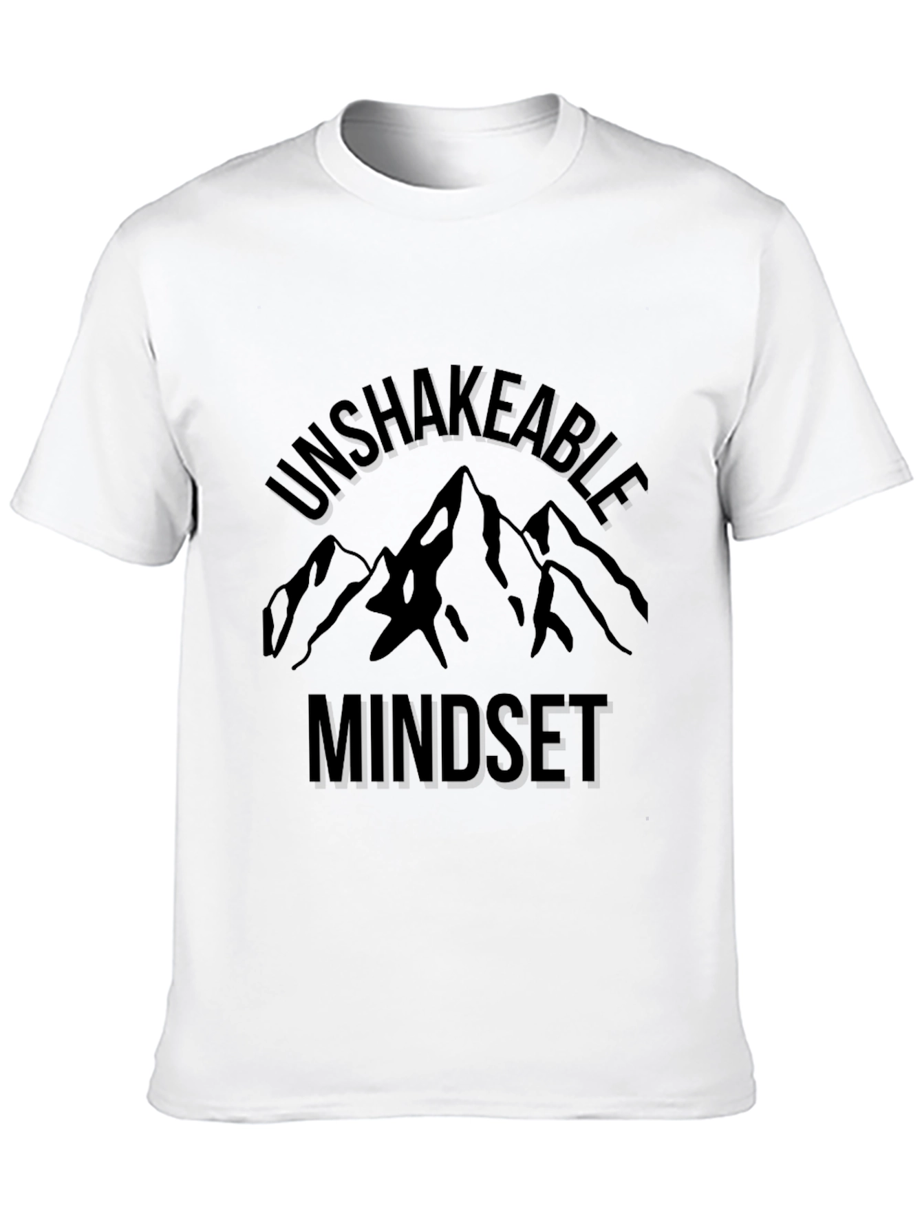 Unshakeable Mindset Mountain Graphic Tee - Black