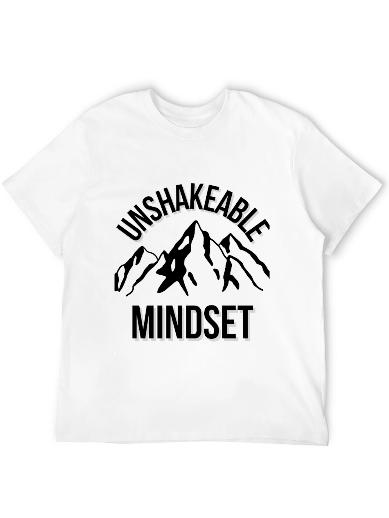 Unshakeable Mindset Mountain Graphic Tee - Black