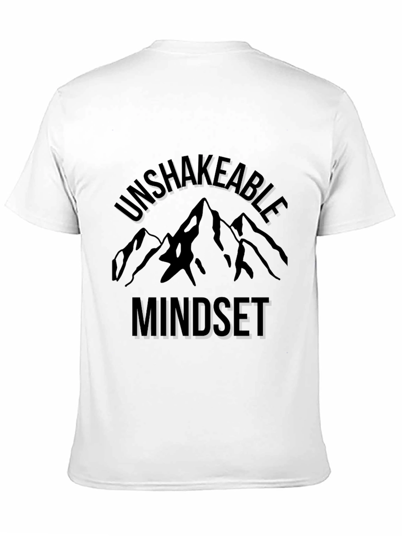 Unshakeable Mindset Mountain Graphic Tee - Black