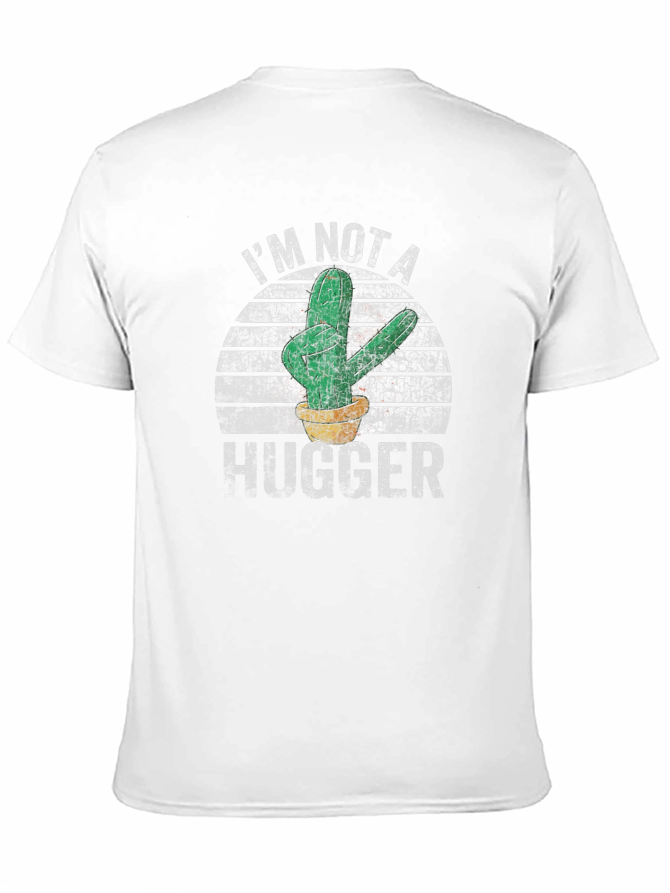 Im Not A Hugger Cactus Graphic T-Shirt