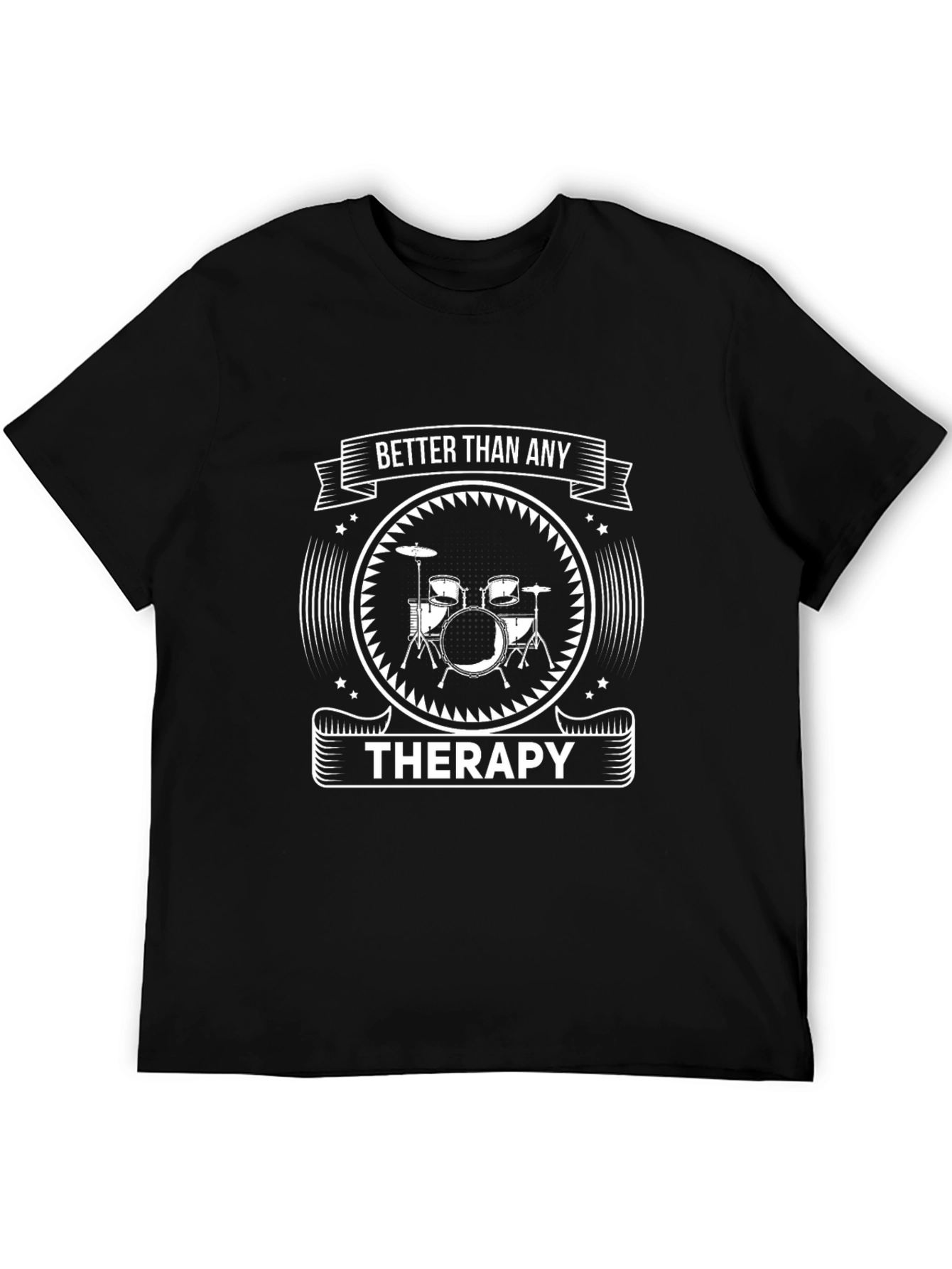 Drummer Therapy T-Shirt - Music Lover Gift