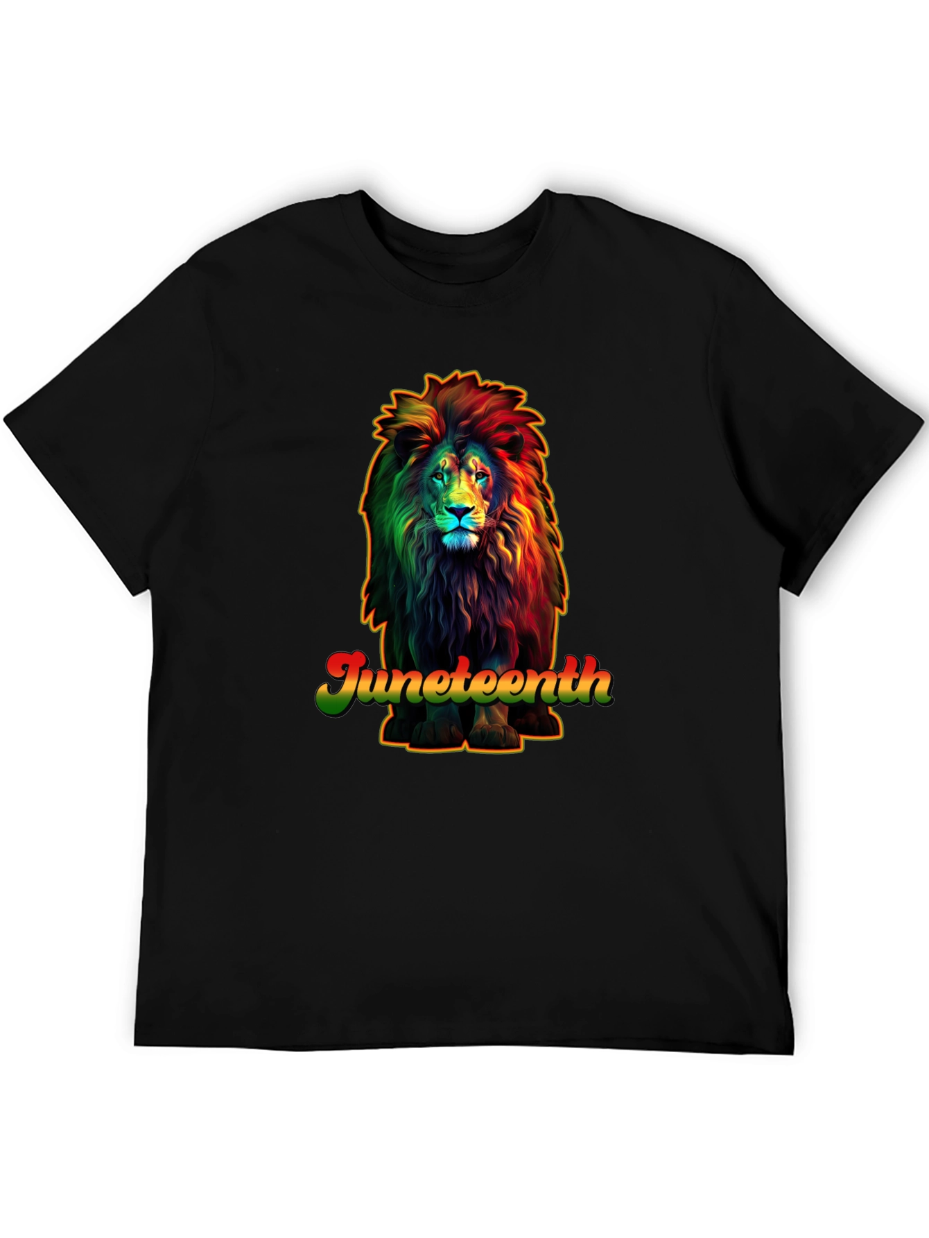 Juneteenth Lion Graphic T-Shirt - Celebrate Freedom!