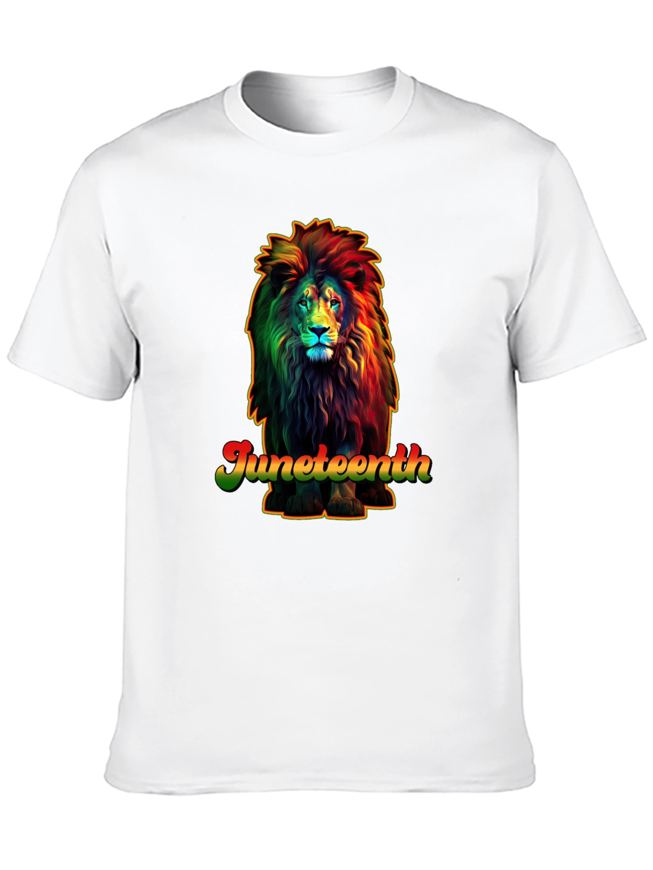 Juneteenth Lion Graphic T-Shirt - Celebrate Freedom!