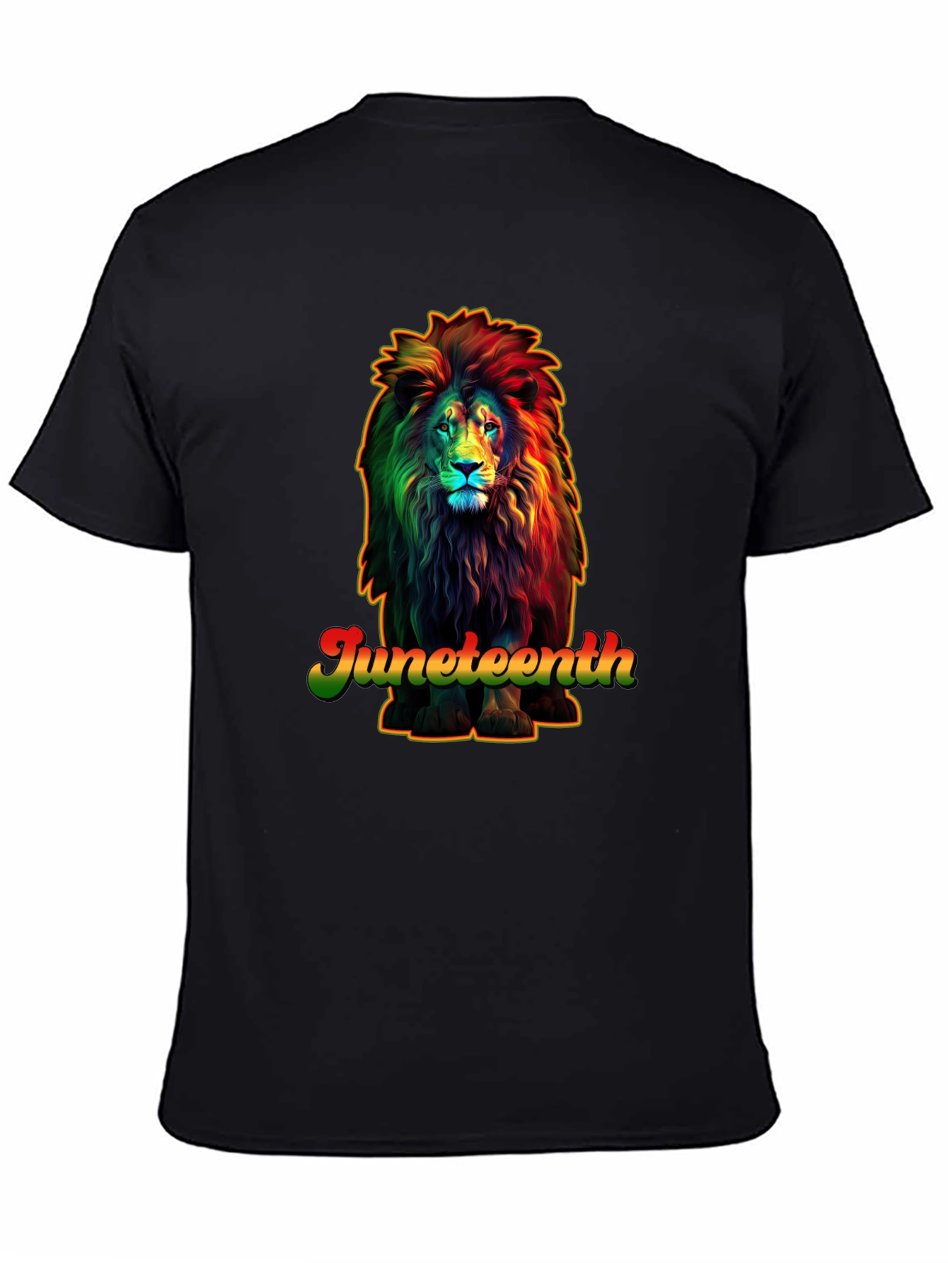 Juneteenth Lion Graphic T-Shirt - Celebrate Freedom!