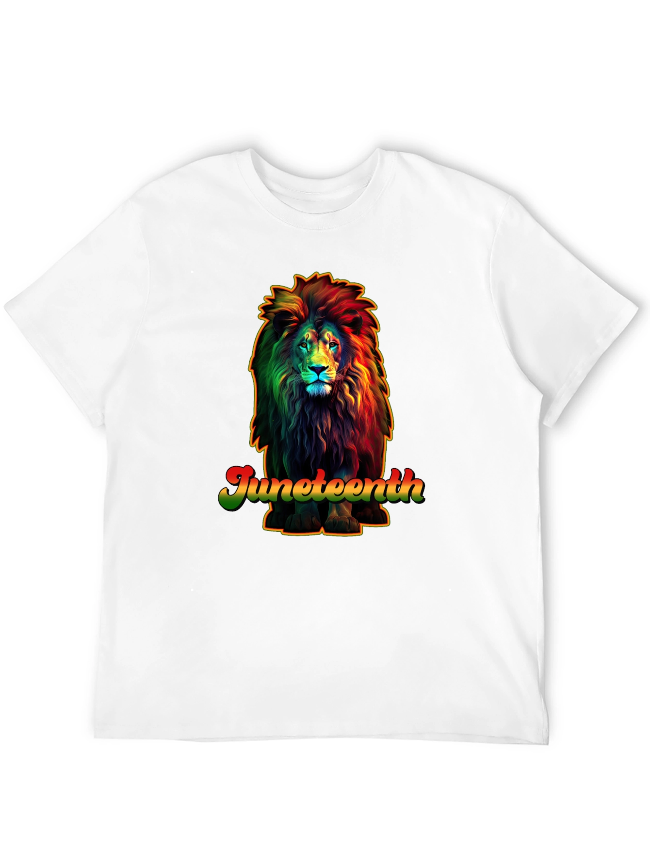Juneteenth Lion Graphic T-Shirt - Celebrate Freedom!