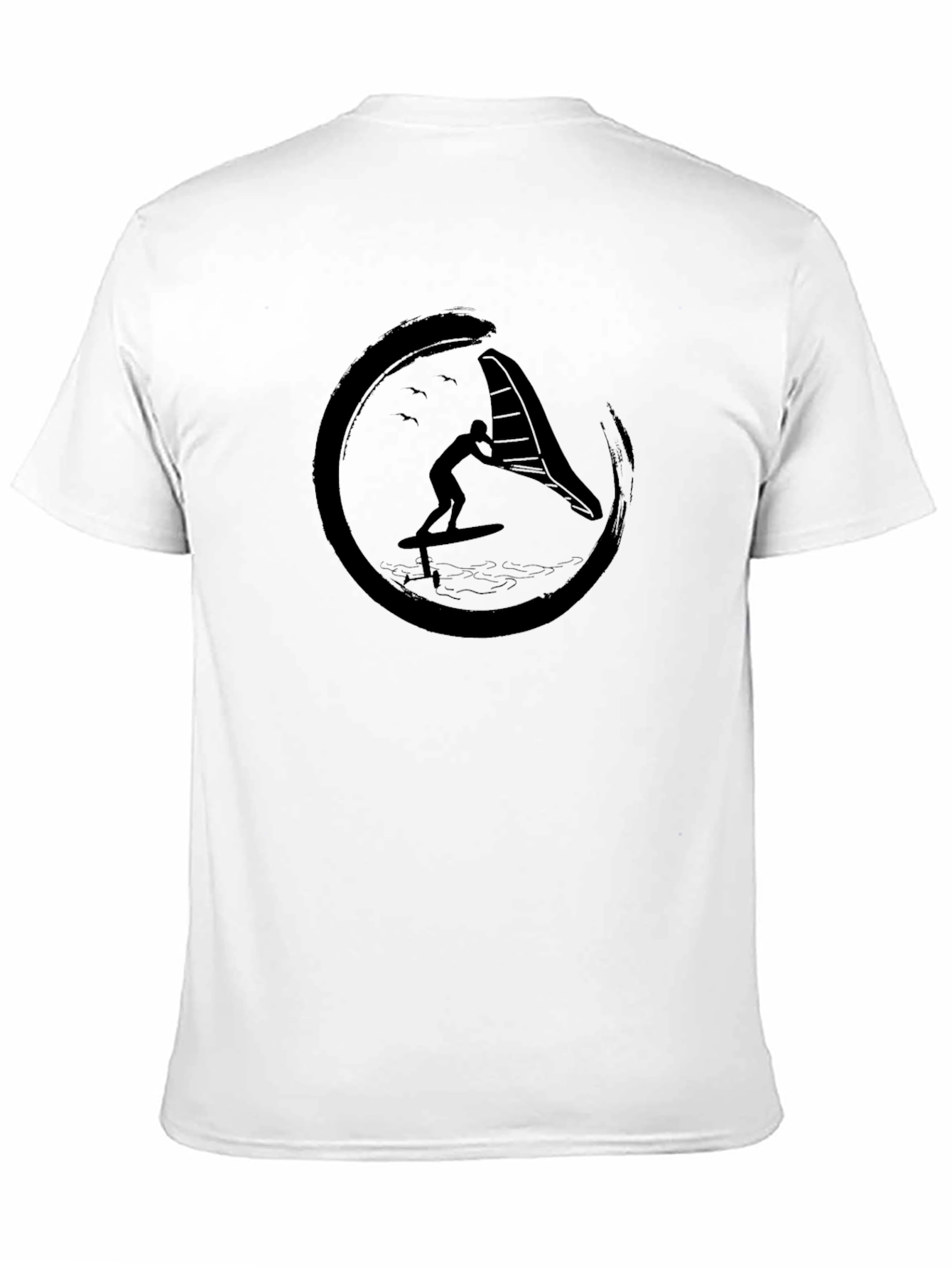 Wing Foil Graphic Tee - Black Surf Shirt