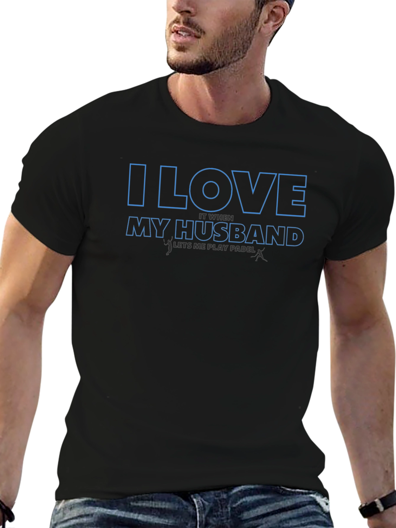 I Love My Husband Paddle T-Shirt