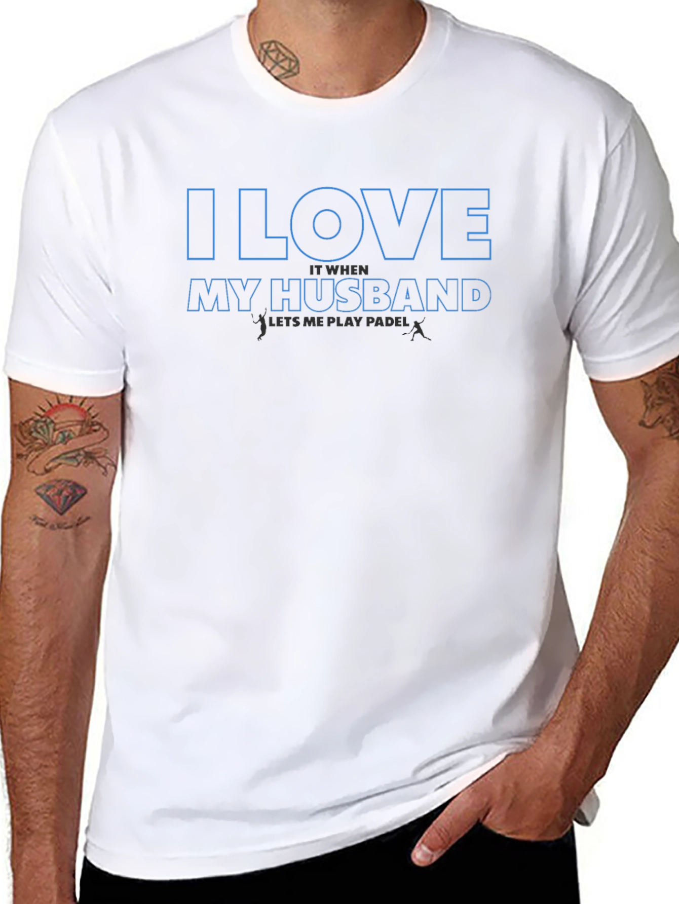 I Love My Husband Paddle T-Shirt