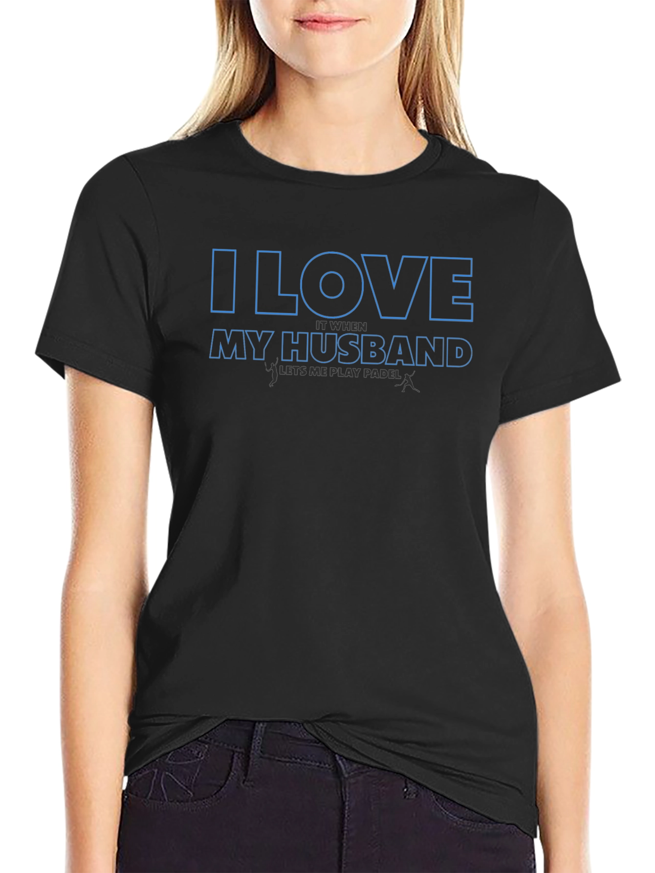 I Love My Husband Paddle T-Shirt