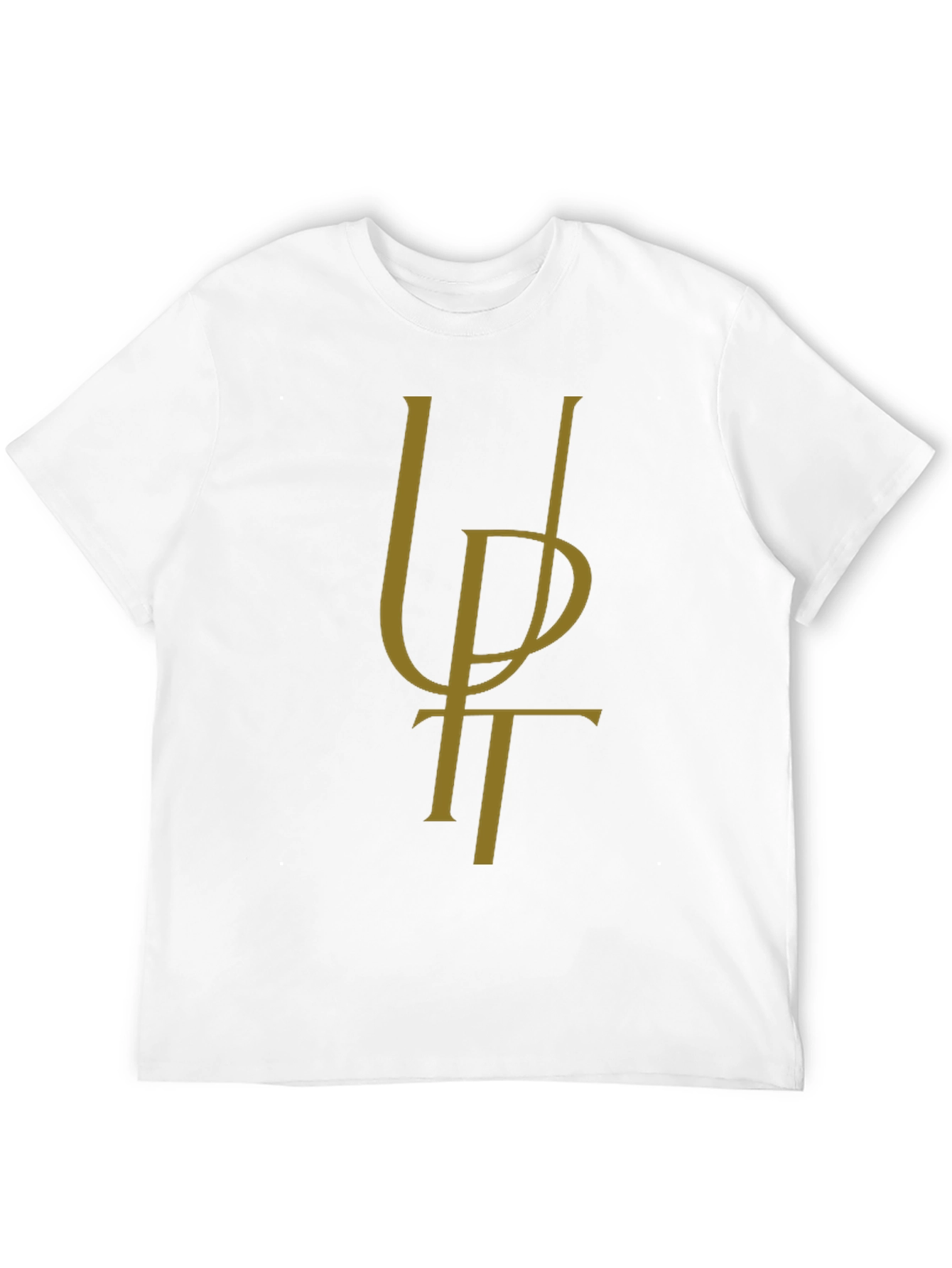 Stylish Black Graphic Tee - Unique Letter Design