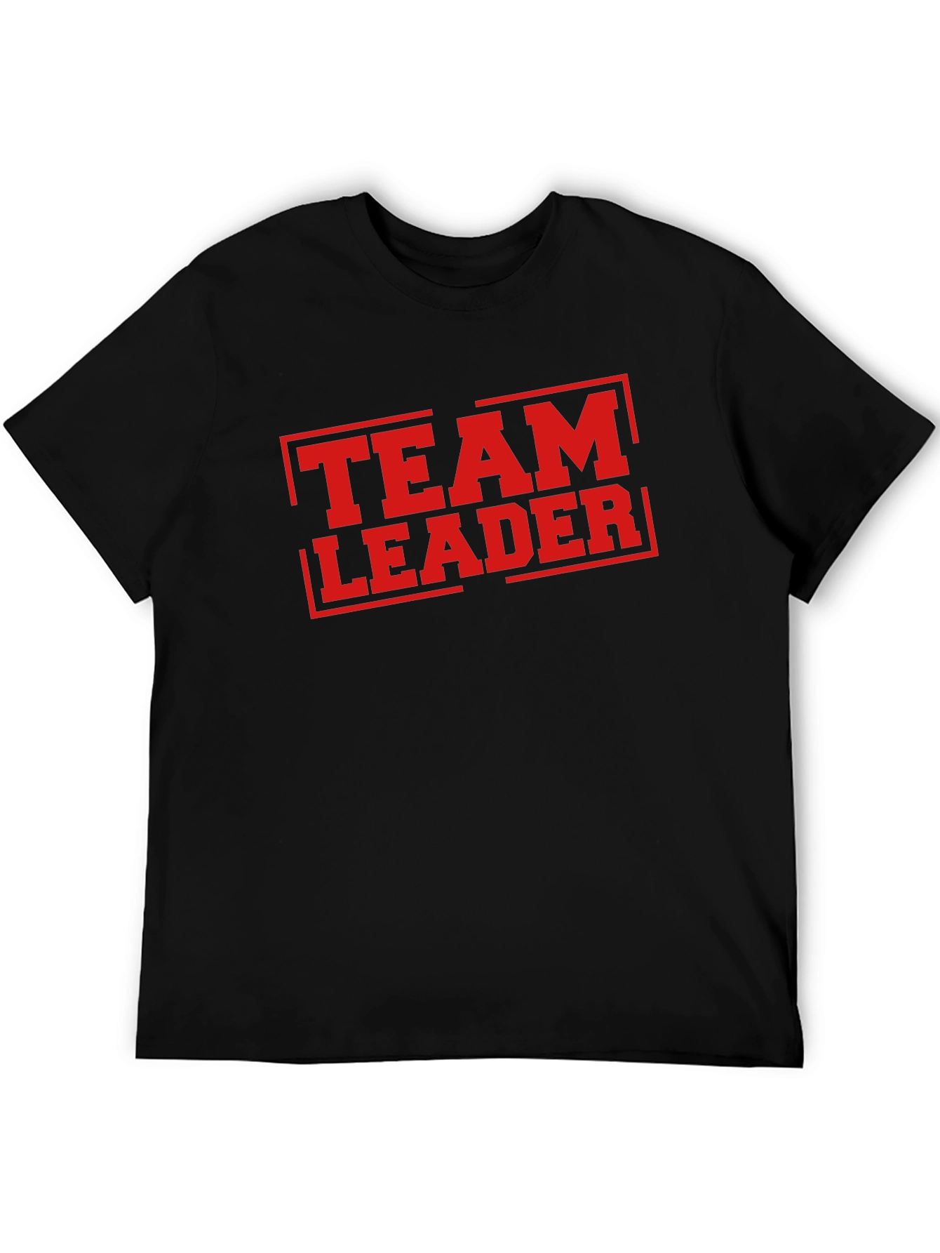 Team Leader T-Shirt - Bold Red Graphic Print