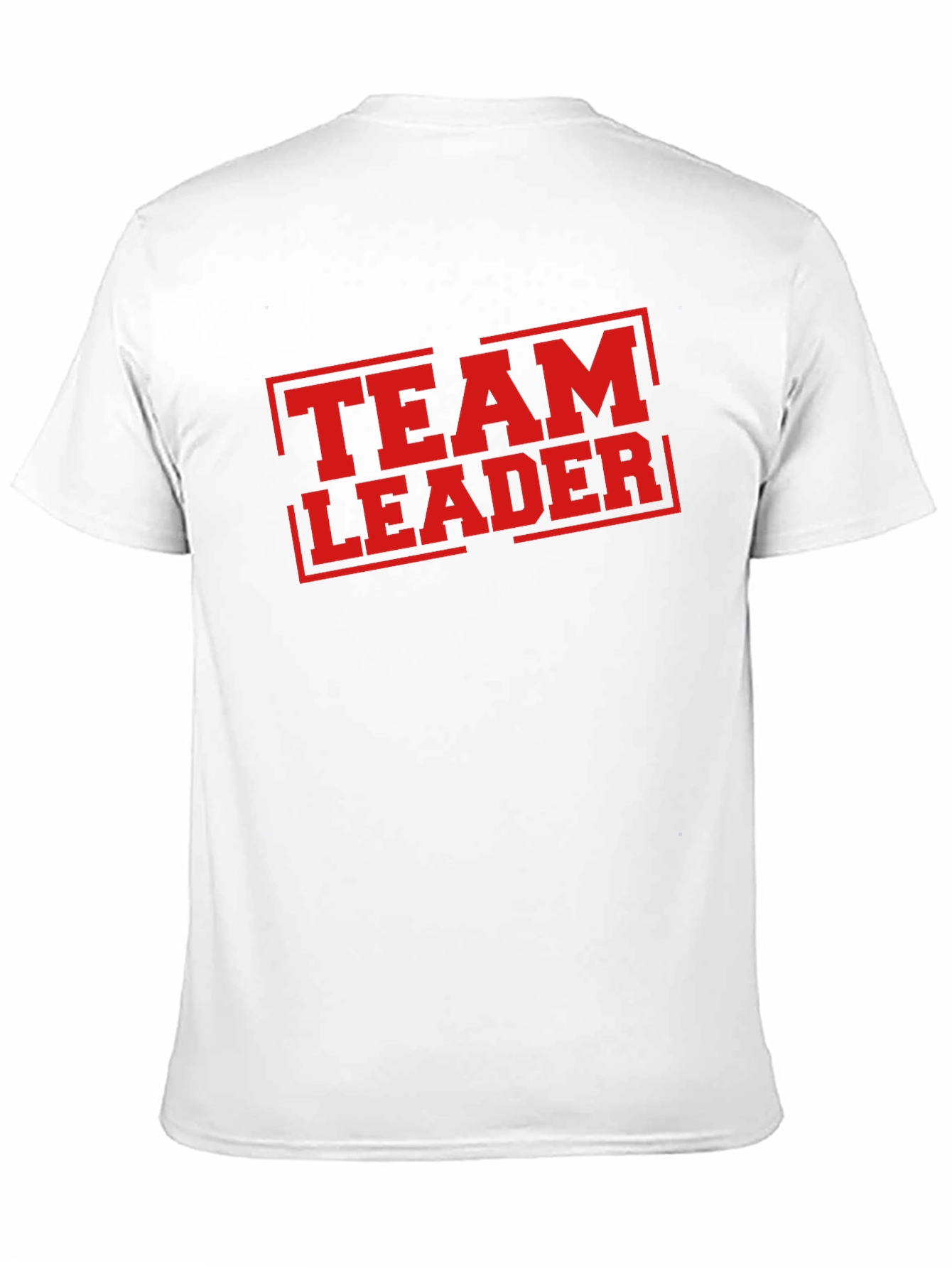 Team Leader T-Shirt - Bold Red Graphic Print