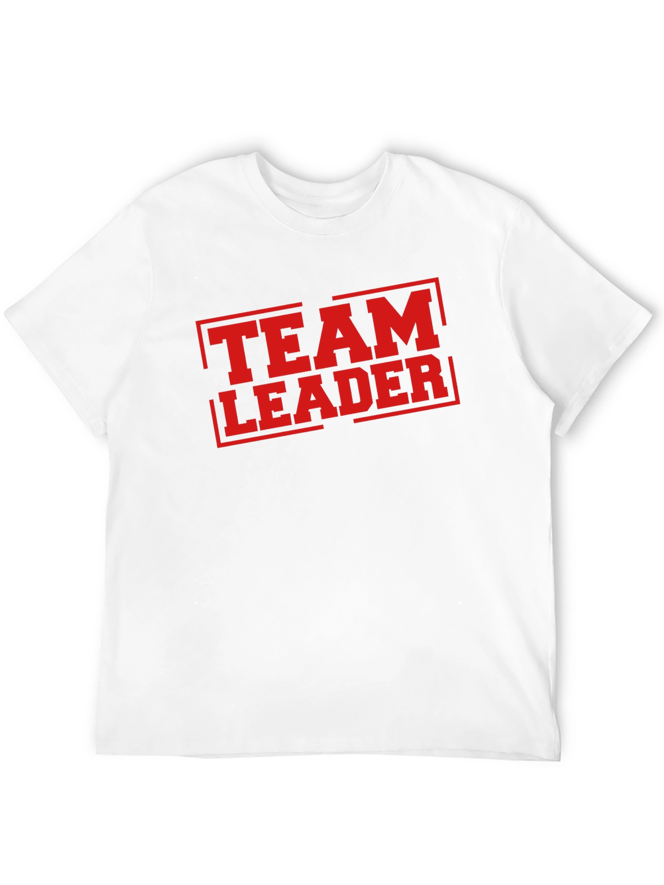 Team Leader T-Shirt - Bold Red Graphic Print