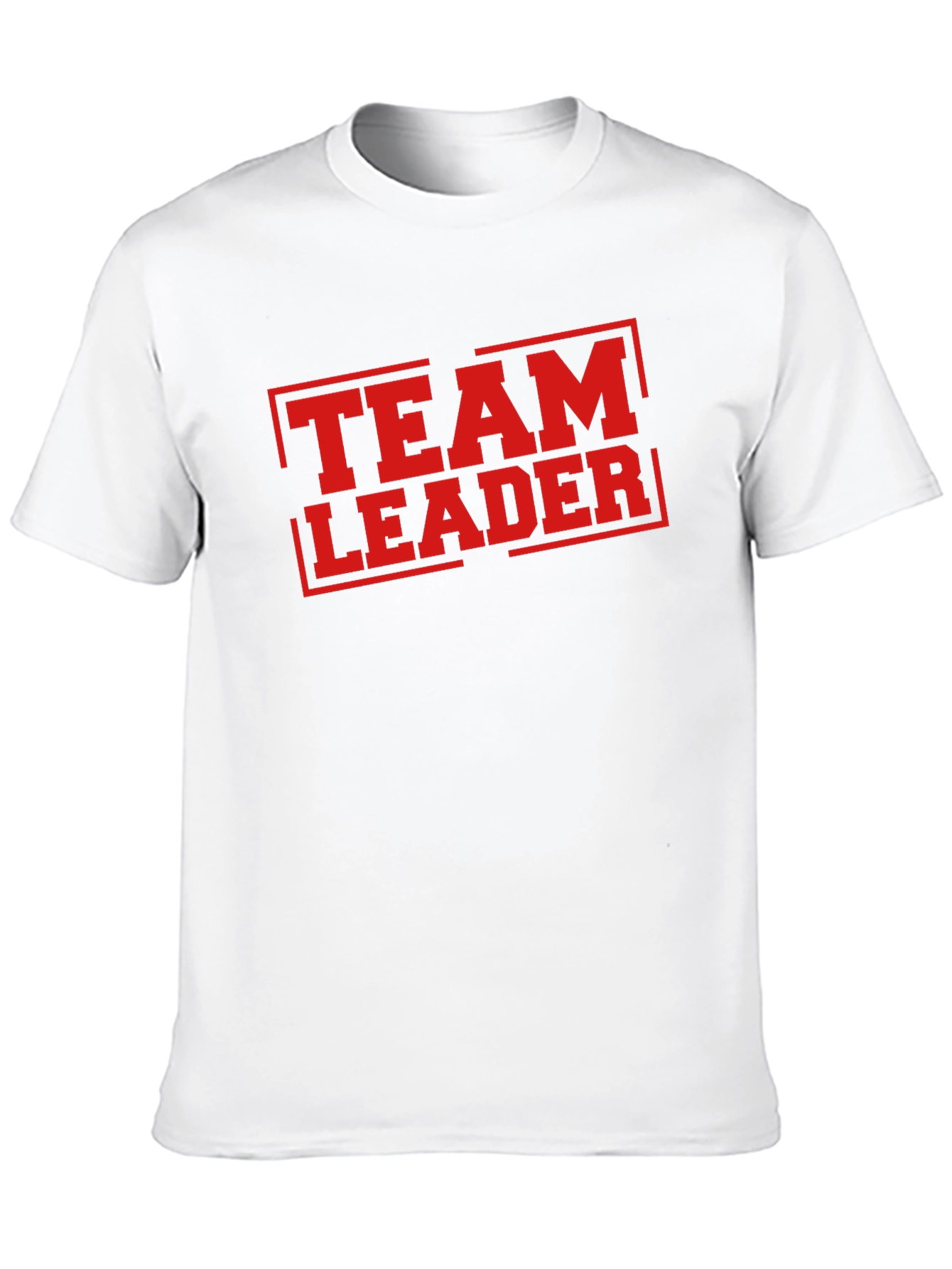 Team Leader T-Shirt - Bold Red Graphic Print