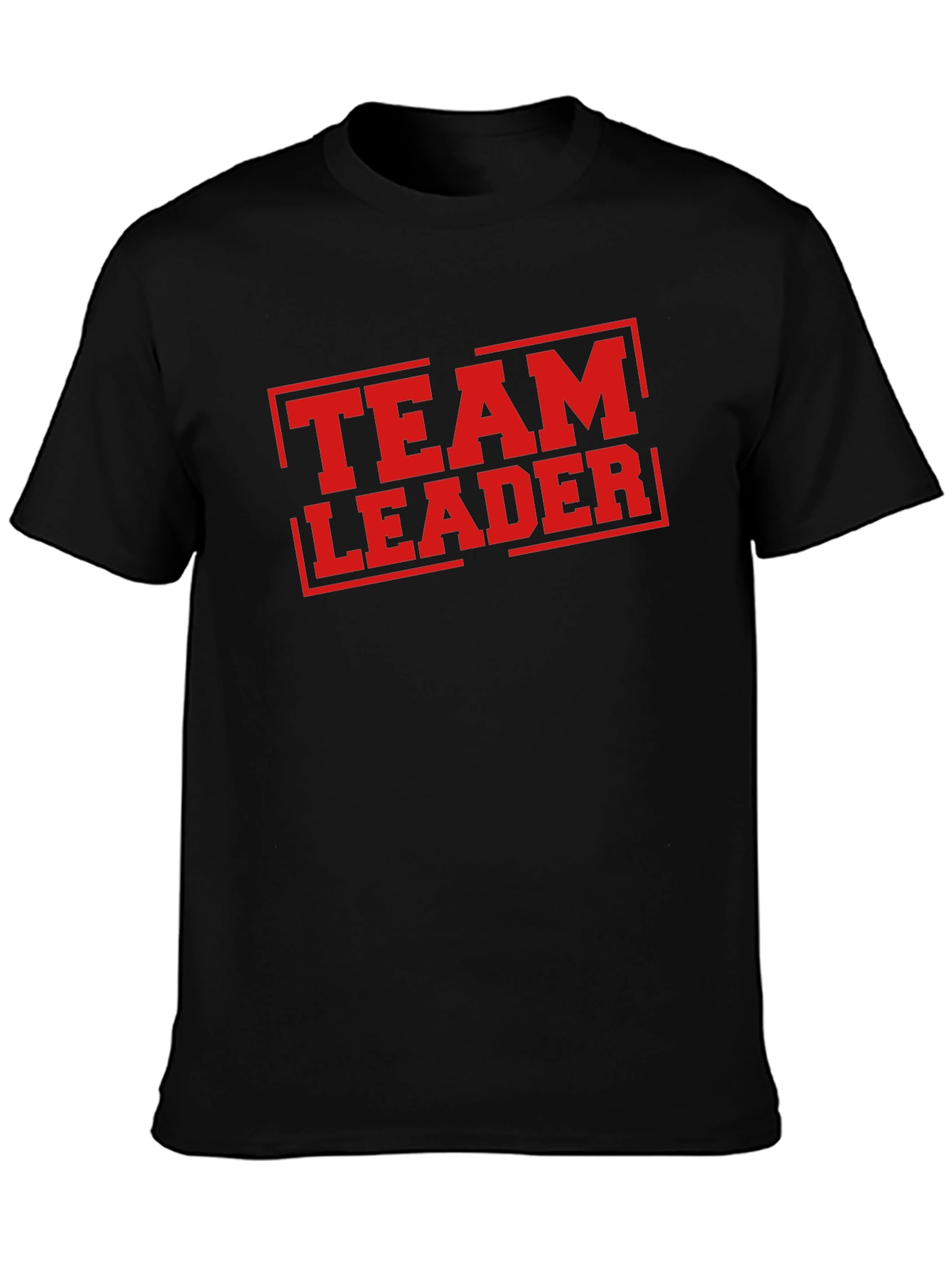 Team Leader T-Shirt - Bold Red Graphic Print